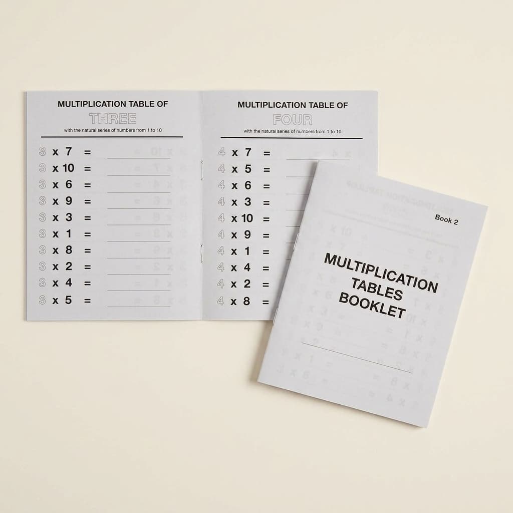 Multiplikationstabellen-Heft: 2 - Montessori Material | Faborino