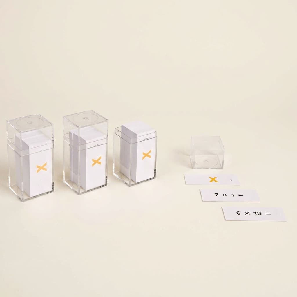 Aufgabenzettel: Multiplikations-Arbeitstafeln - Montessori Material | Faborino