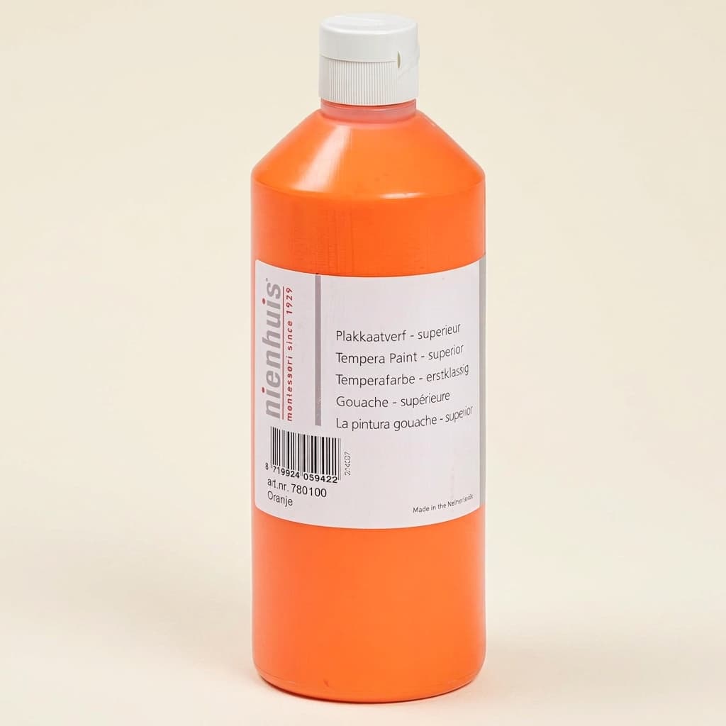 Temperafarbe - Premium: Orange - Montessori Material | Faborino