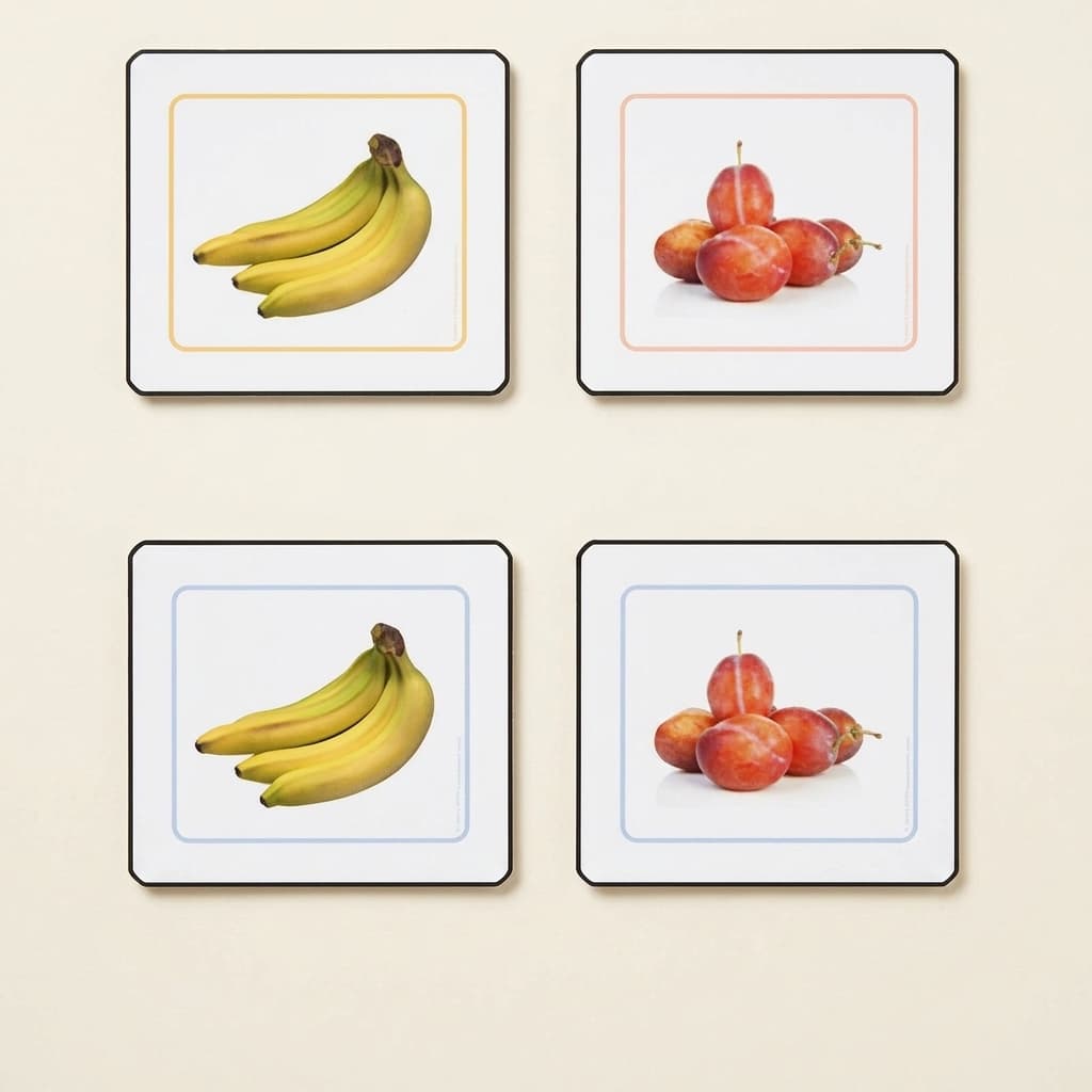 Zuordnungskarten: Früchte - Montessori Material | Faborino