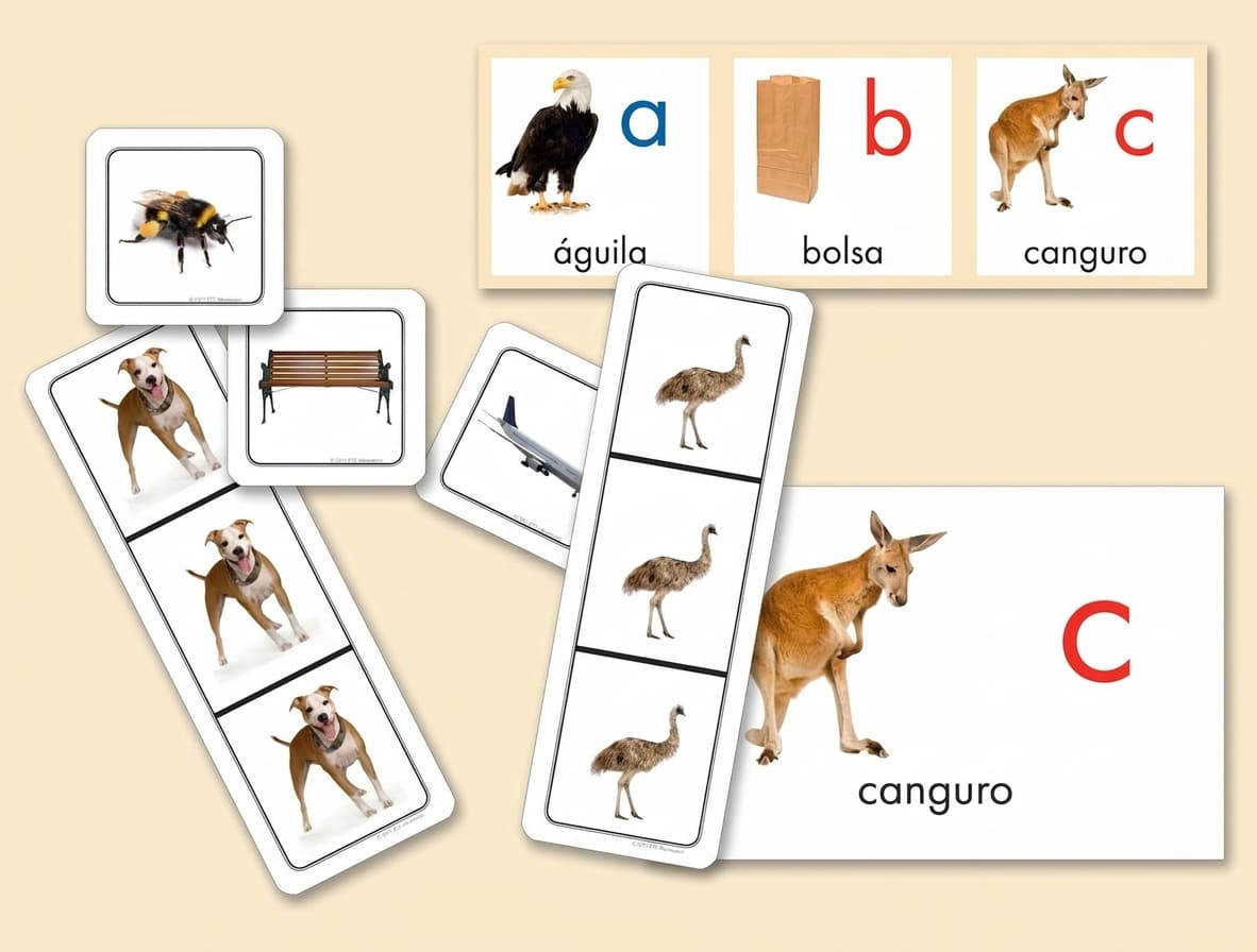 Anfangslaute (Sonidos Iniciales) - Montessori Material | Faborino