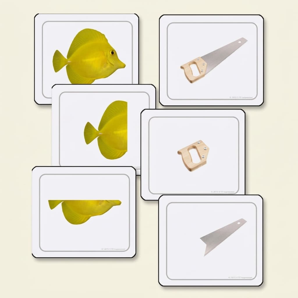 Teile des Ganzen (Spanisch) - Montessori Material | Faborino