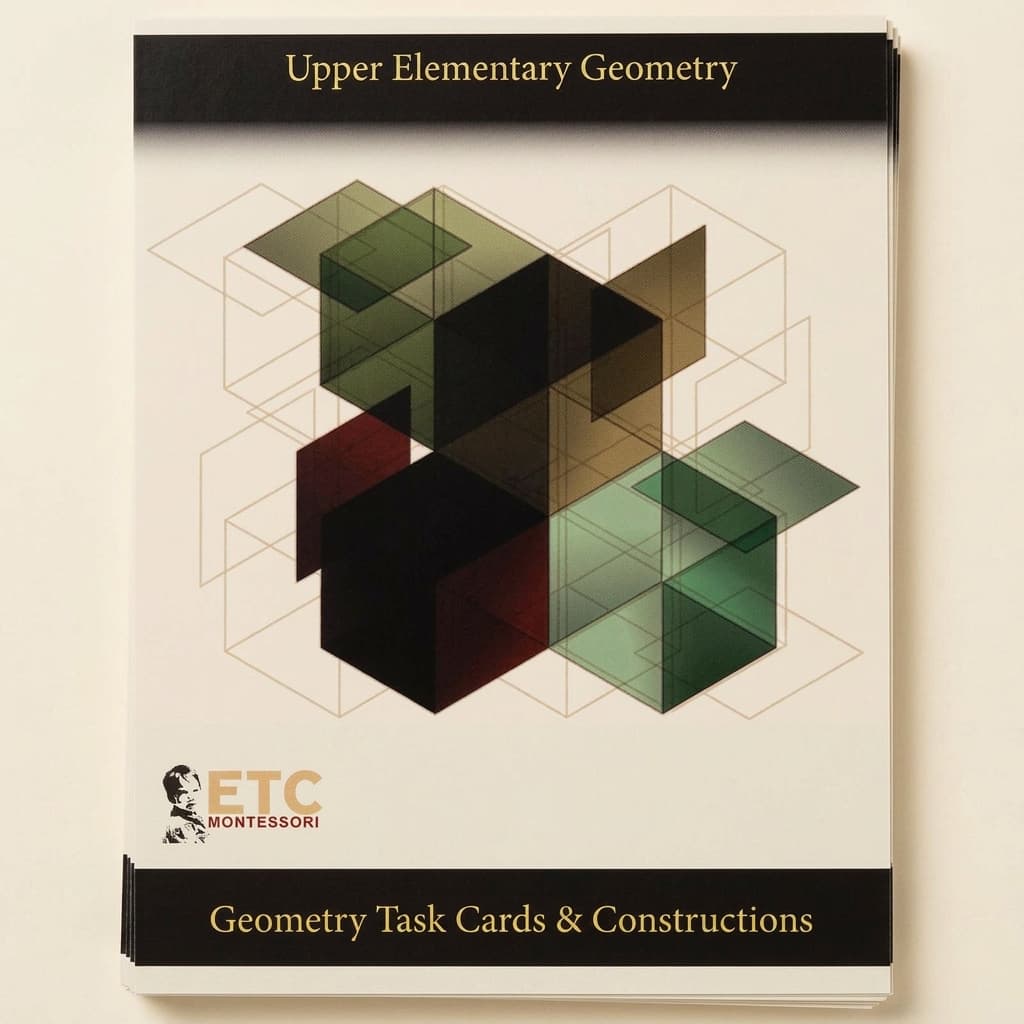 Geometrie Oberstufe: Aufgabenkarten - Montessori Material | Faborino