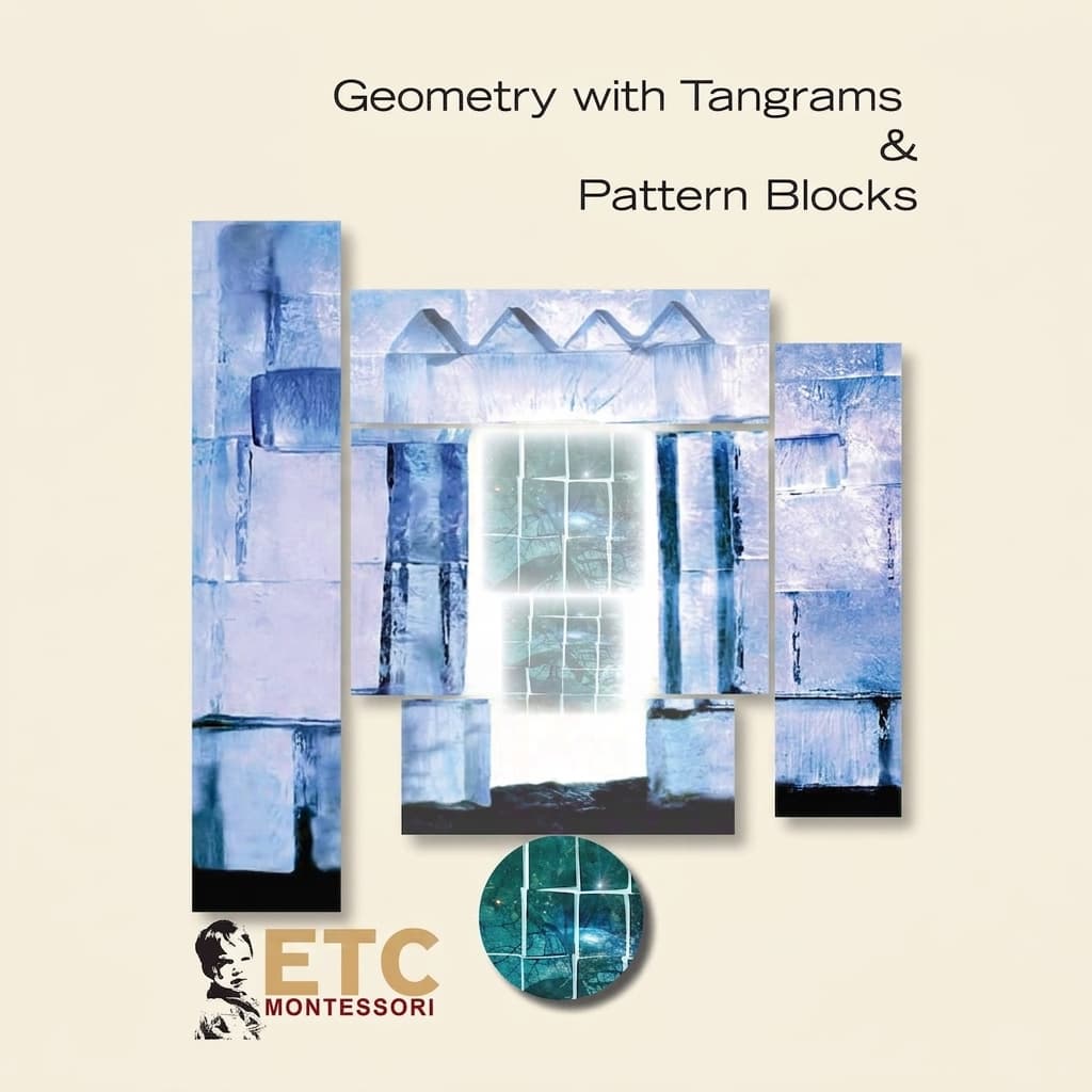 Geometrie mit Tangrams und Musterblöcken - Montessori Material | Faborino