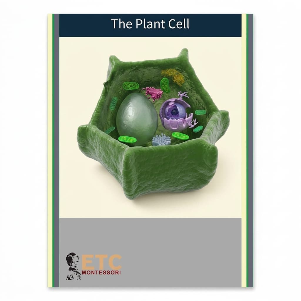 3D-Pflanzenzellenmodell: Elementarbiologie - Montessori Material | Faborino