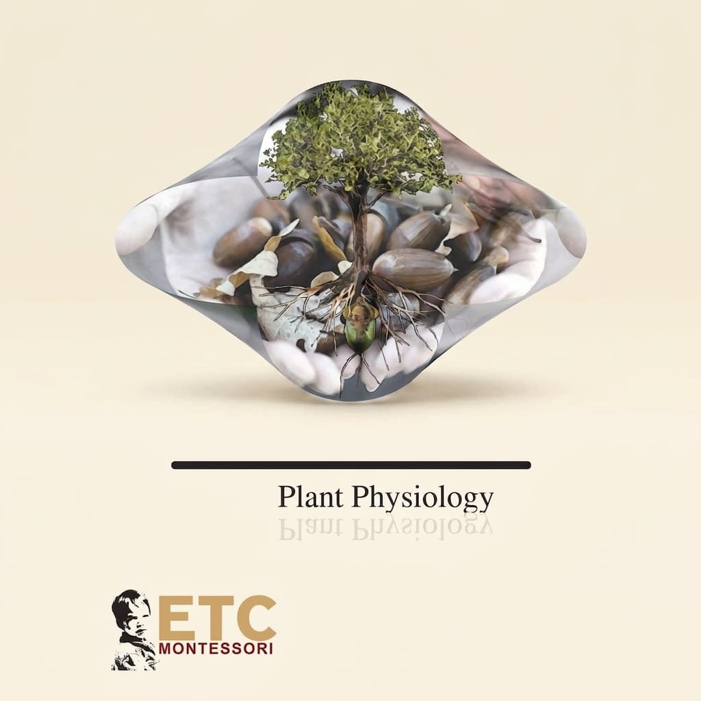 Pflanzenphysiologie-Modell: Klares Acryl Pflanzenstruktur - Montessori Material | Faborino