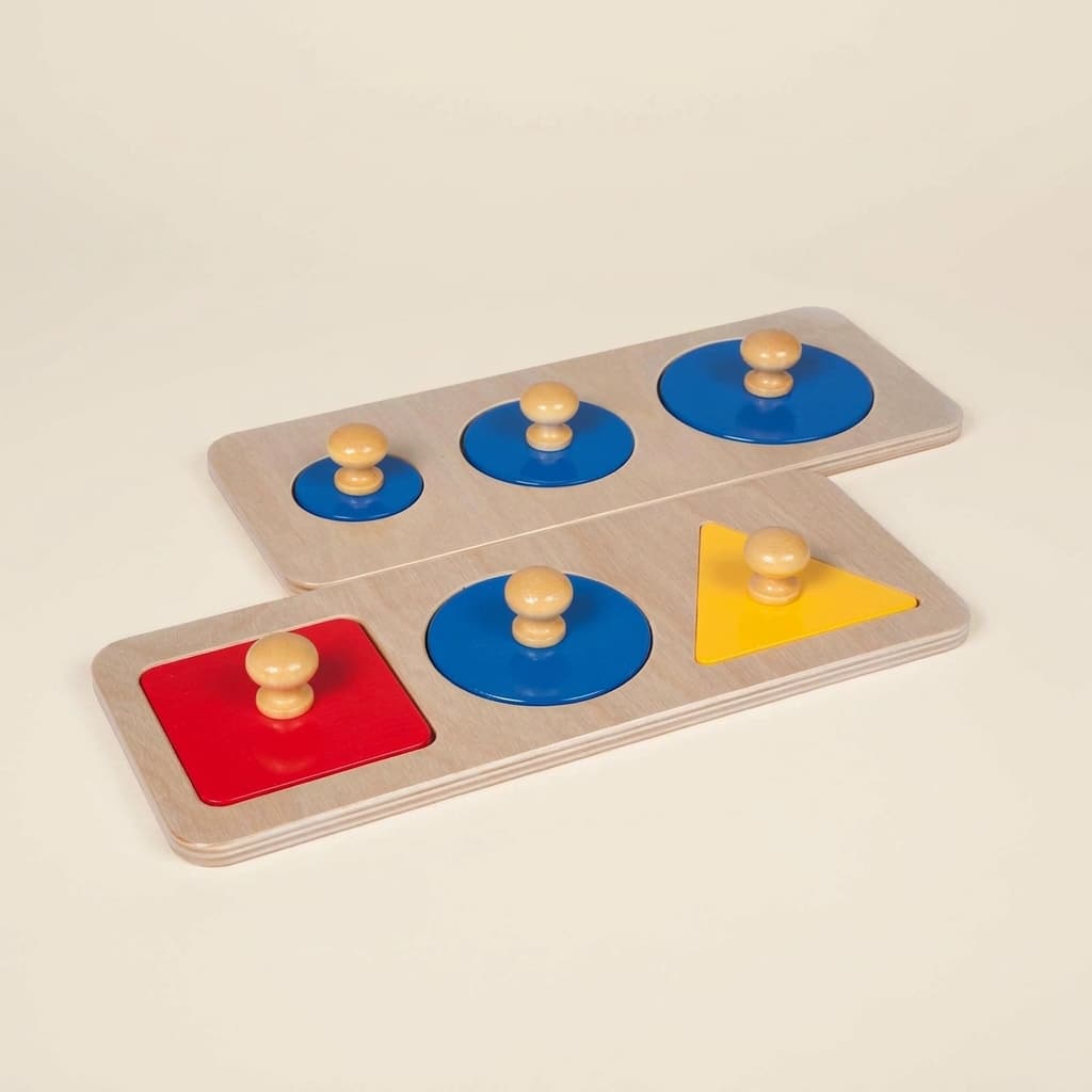 Sada puzzle s více tvary - Montessori Material | Faborino