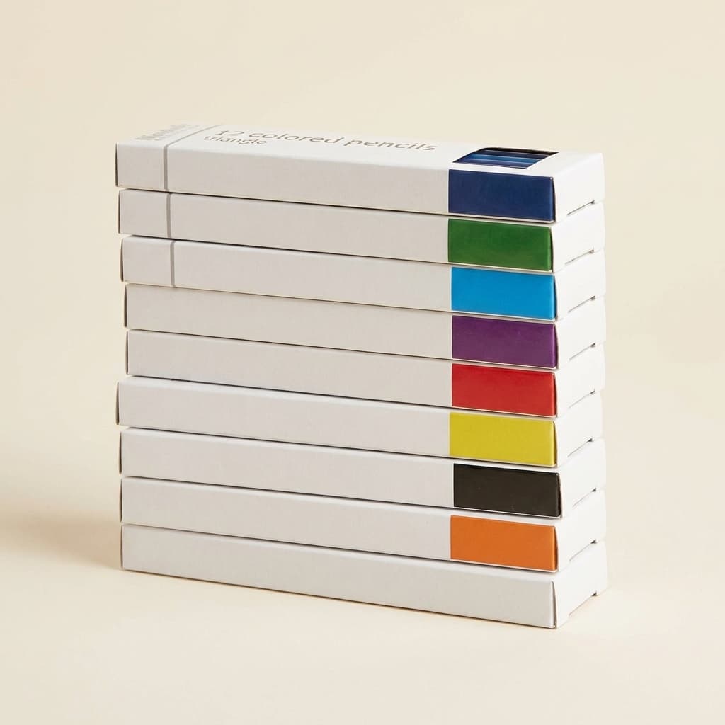 Sada farebných ceruziek: 11 farieb na kovové vložky - Montessori Material | Faborino