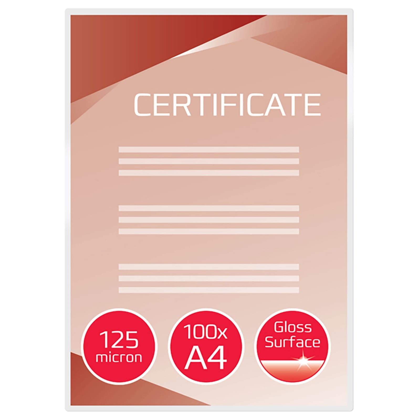 Laminating Sheets A4 — 125 Micron Classroom Protection Pack — Montessori Material | Faborino