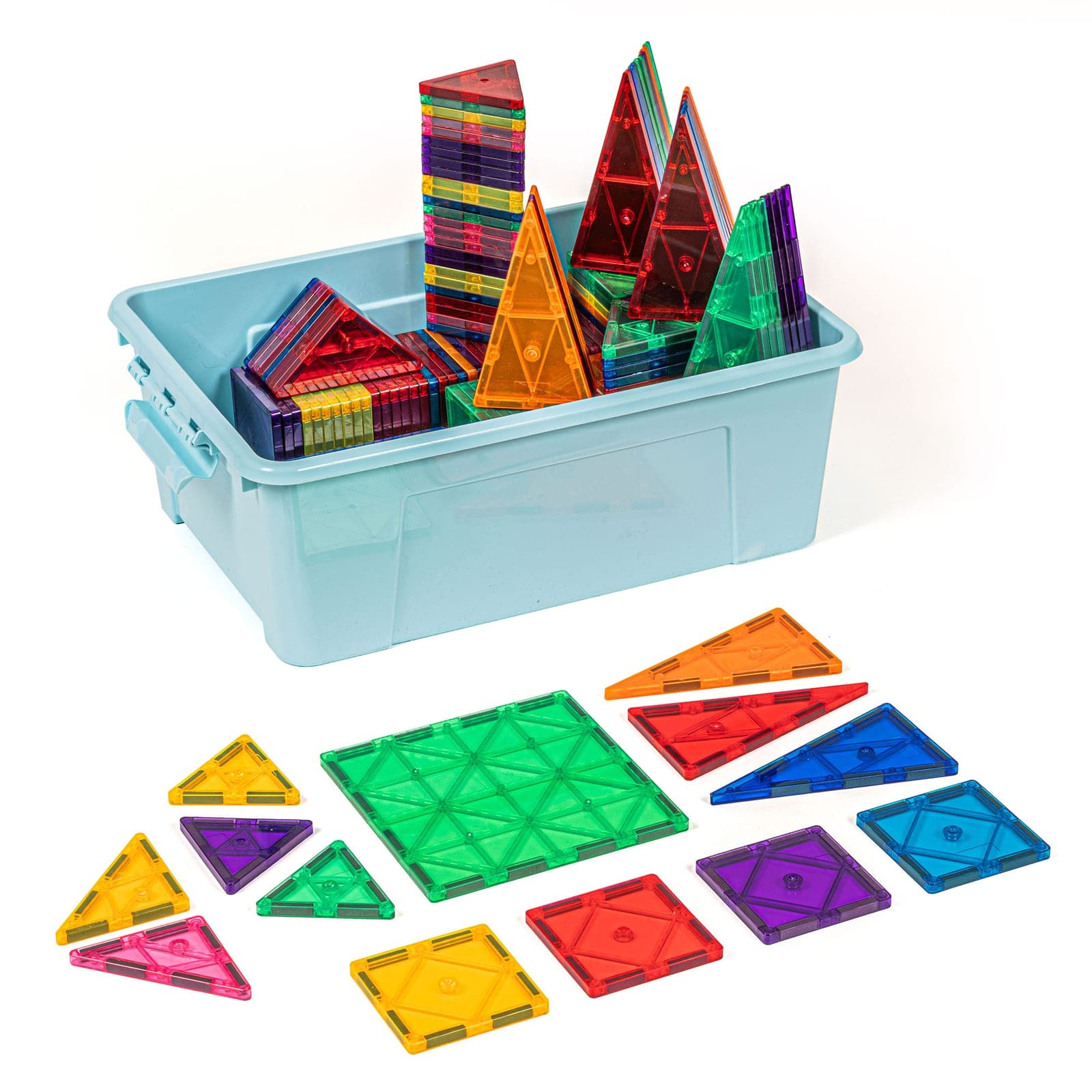 MagGenius 200-Piece Magnetic Tile Set (Family) — Montessori Material | Faborino