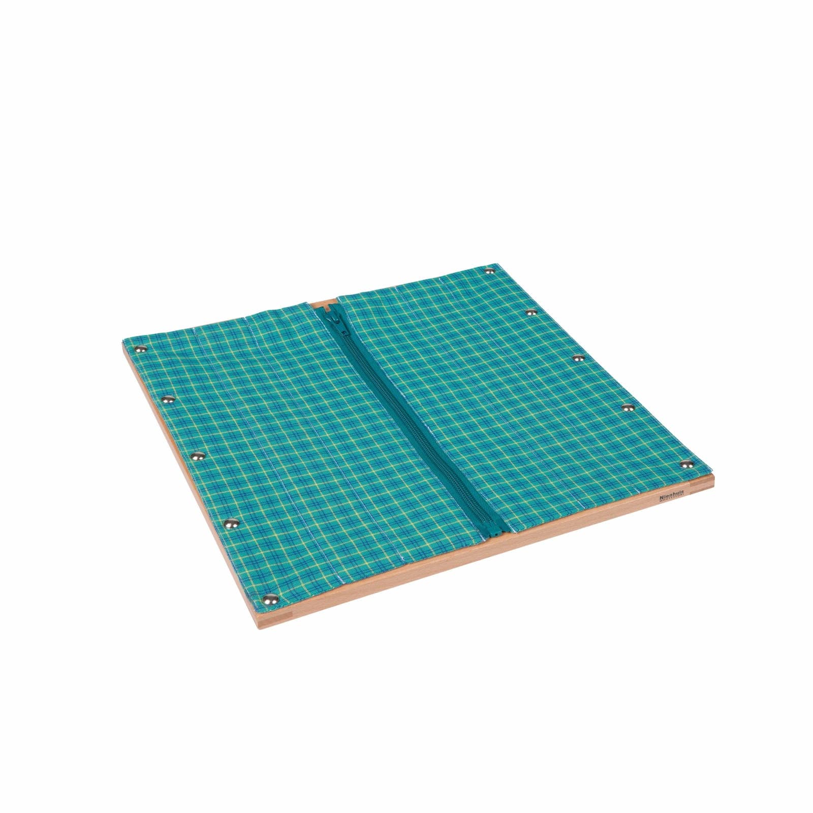 Dressing Frame: Zipper — Turquoise & Green Plaid Practice — View 1