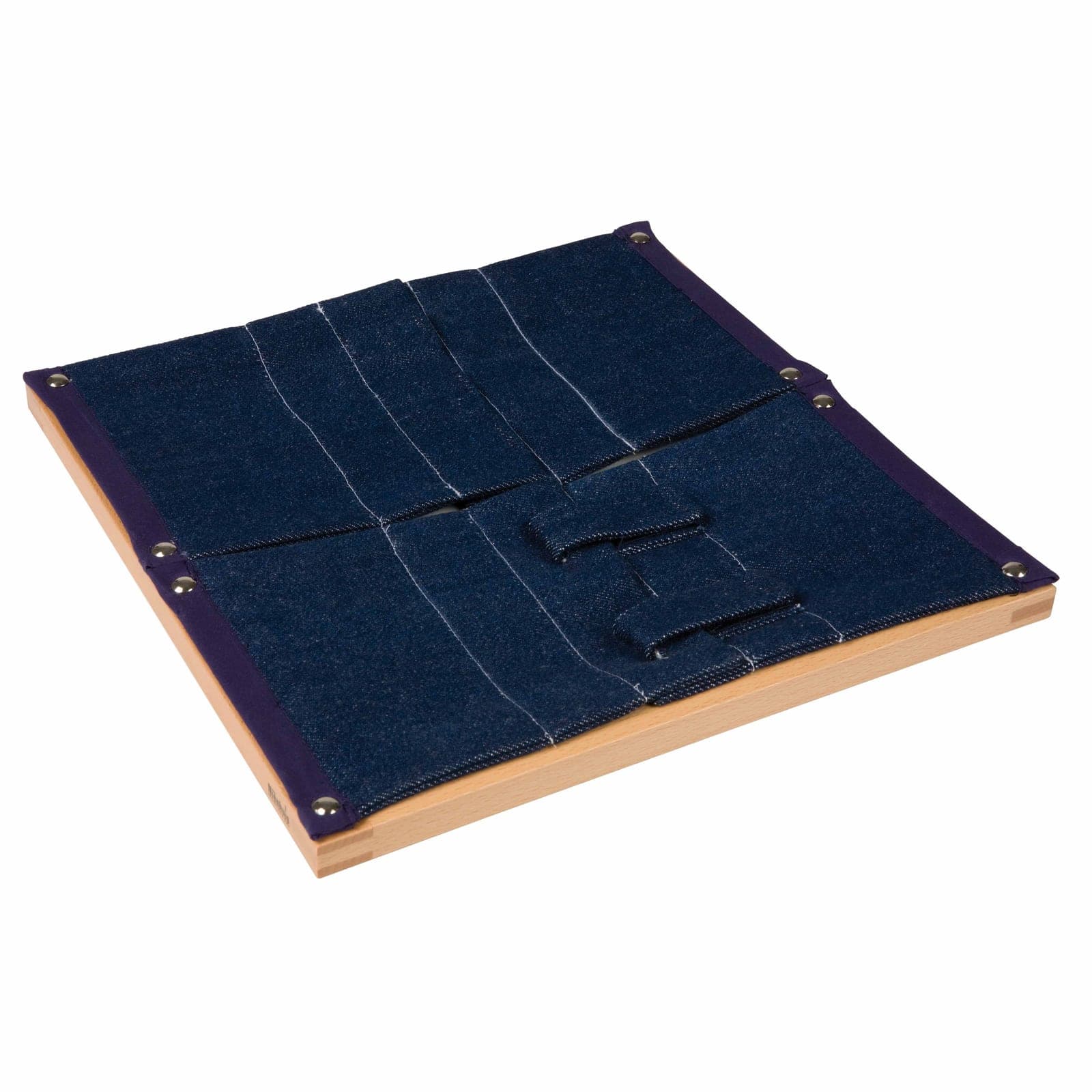 Dressing Frame: Velcro — Modern Fastening Practice on Denim — View 1
