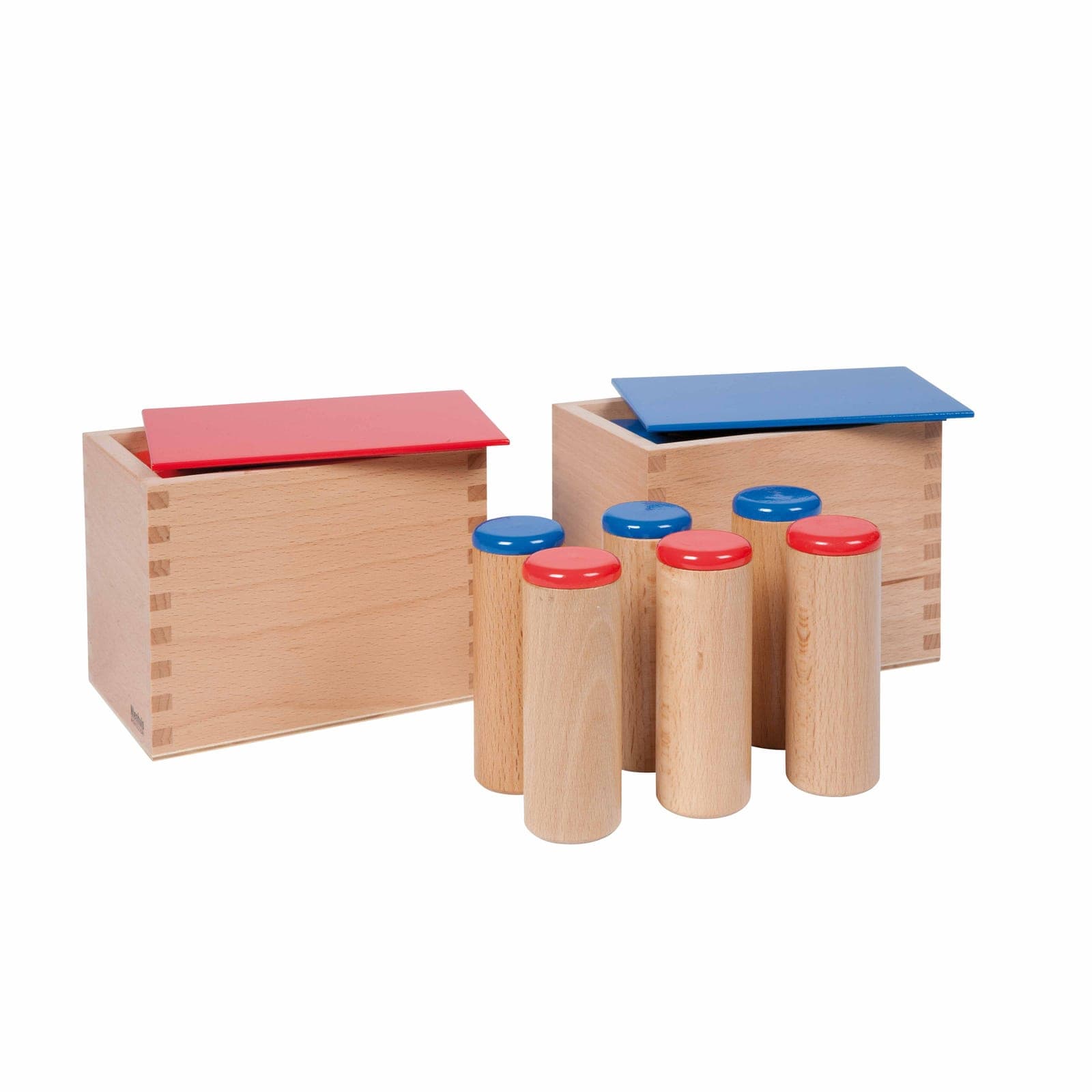 Sound Boxes — Paired Cylinders for Auditory Discrimination Training — View 1