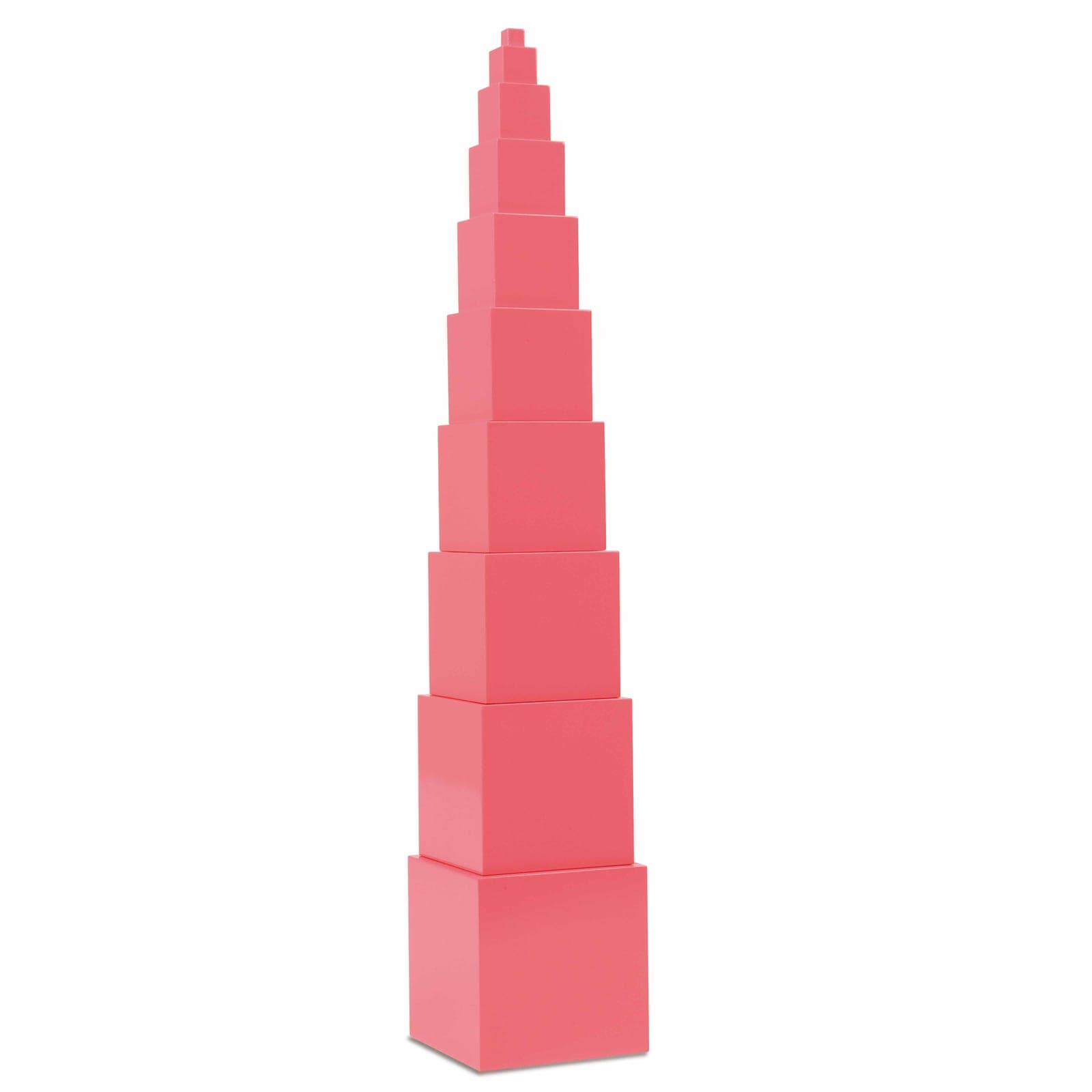 Pink Tower — 10 Graduated Cubes for Visual Discrimination — View 1