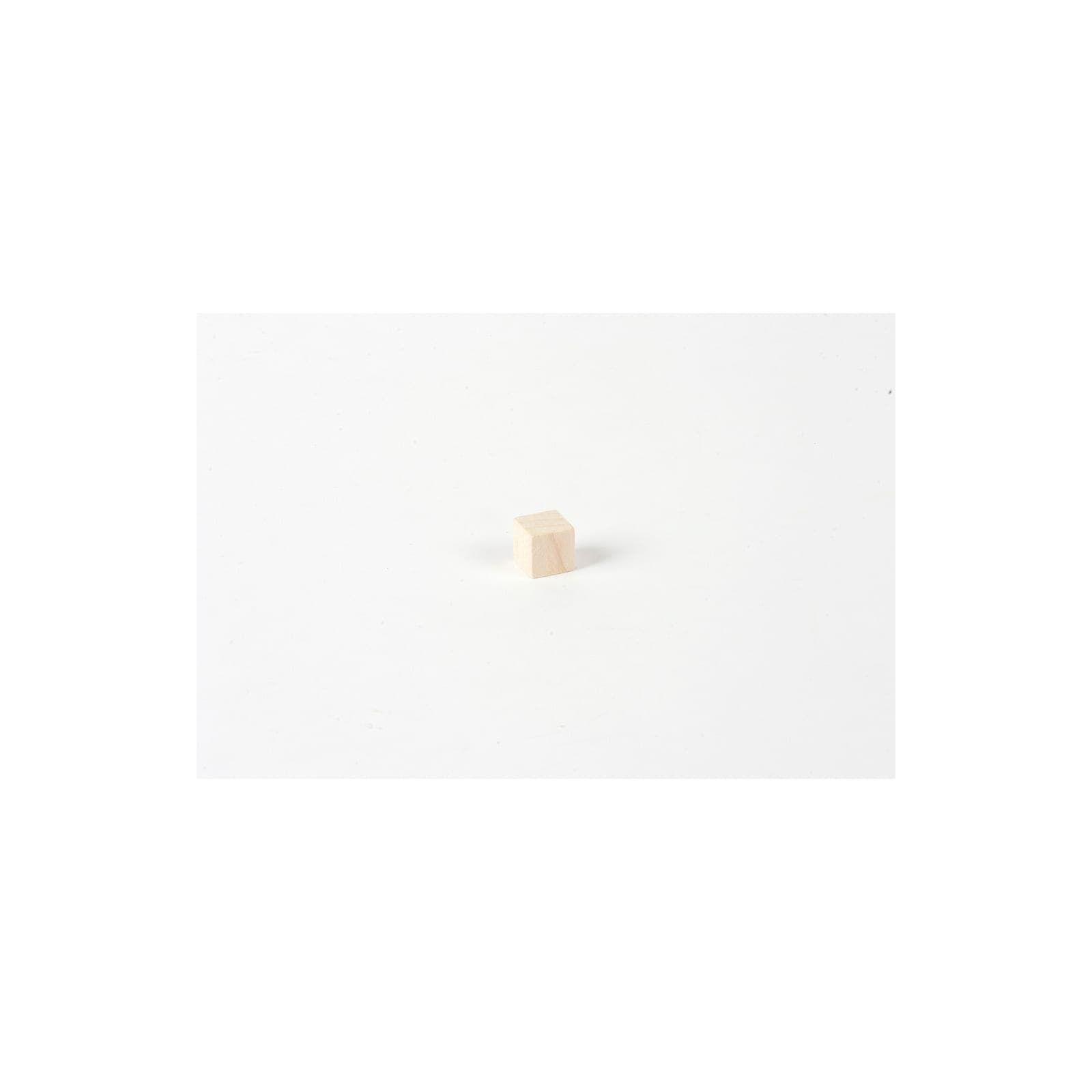 Unpainted Cube: 1x1x1 cm — Montessori Material | Faborino
