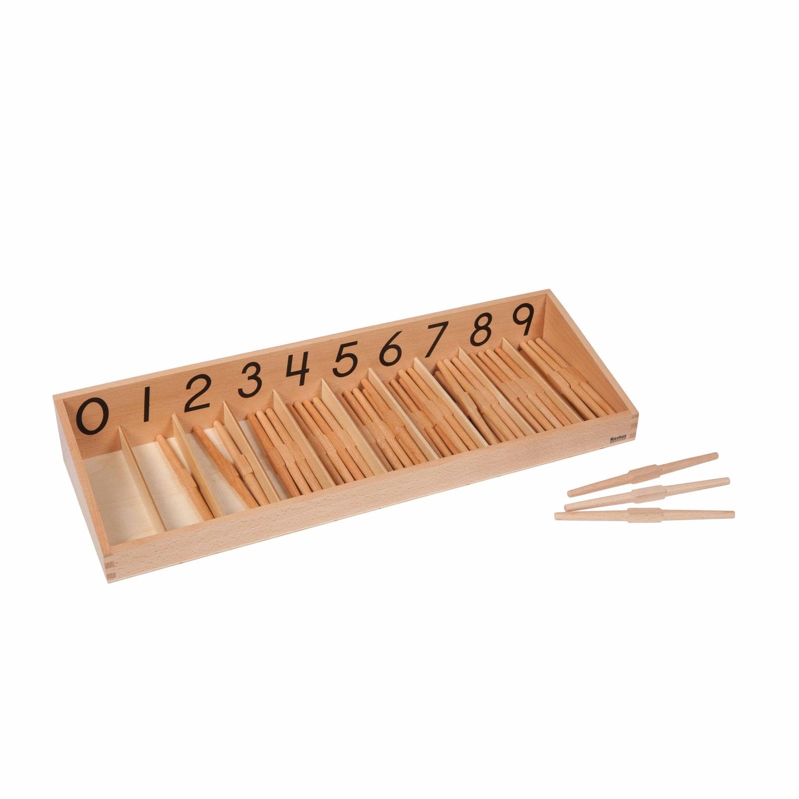 Spindle Box — Zero Concept & Counting Practice with Wooden Spindles — View 1