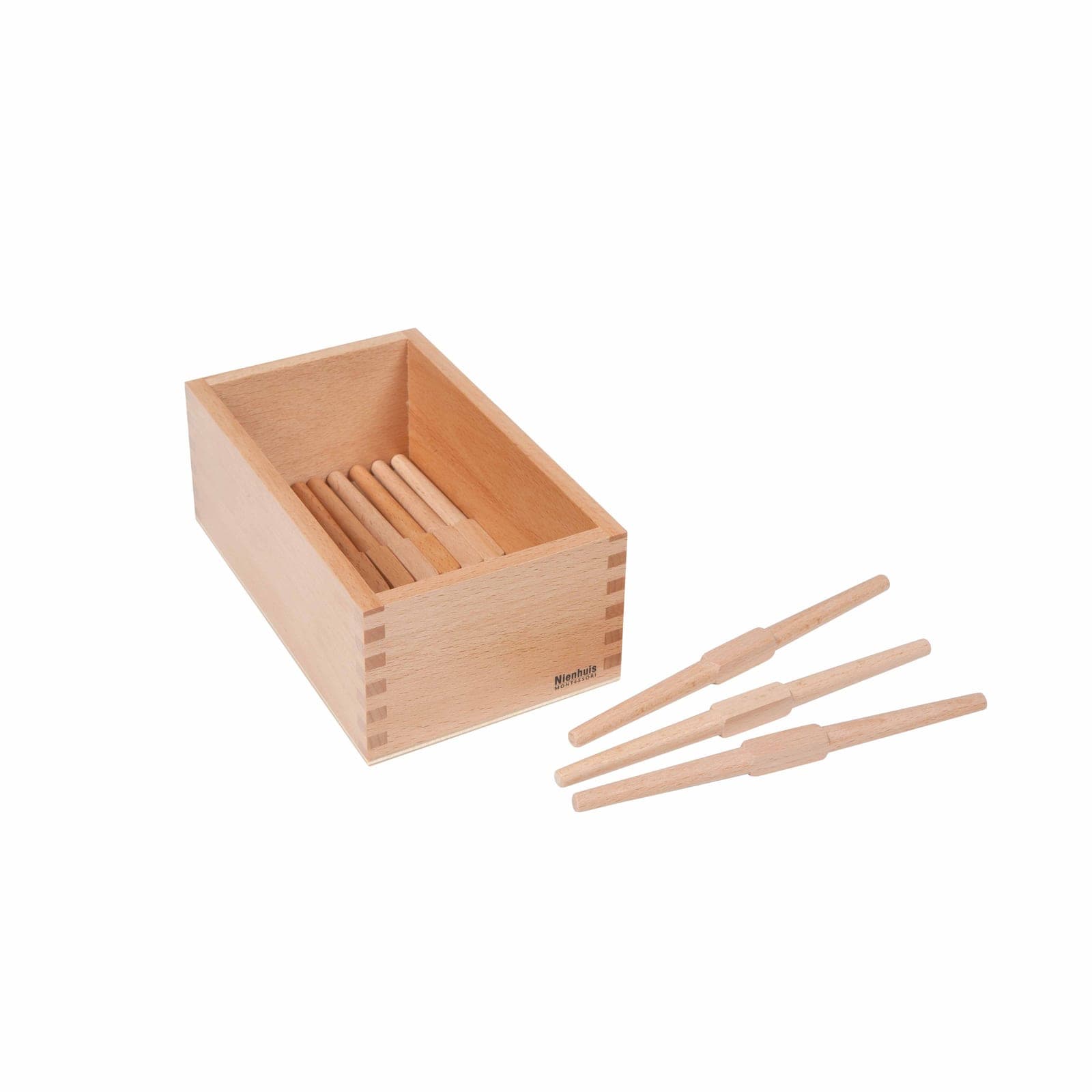 Spindles Box — Wooden Storage for Loose Counting Spindles — View 1