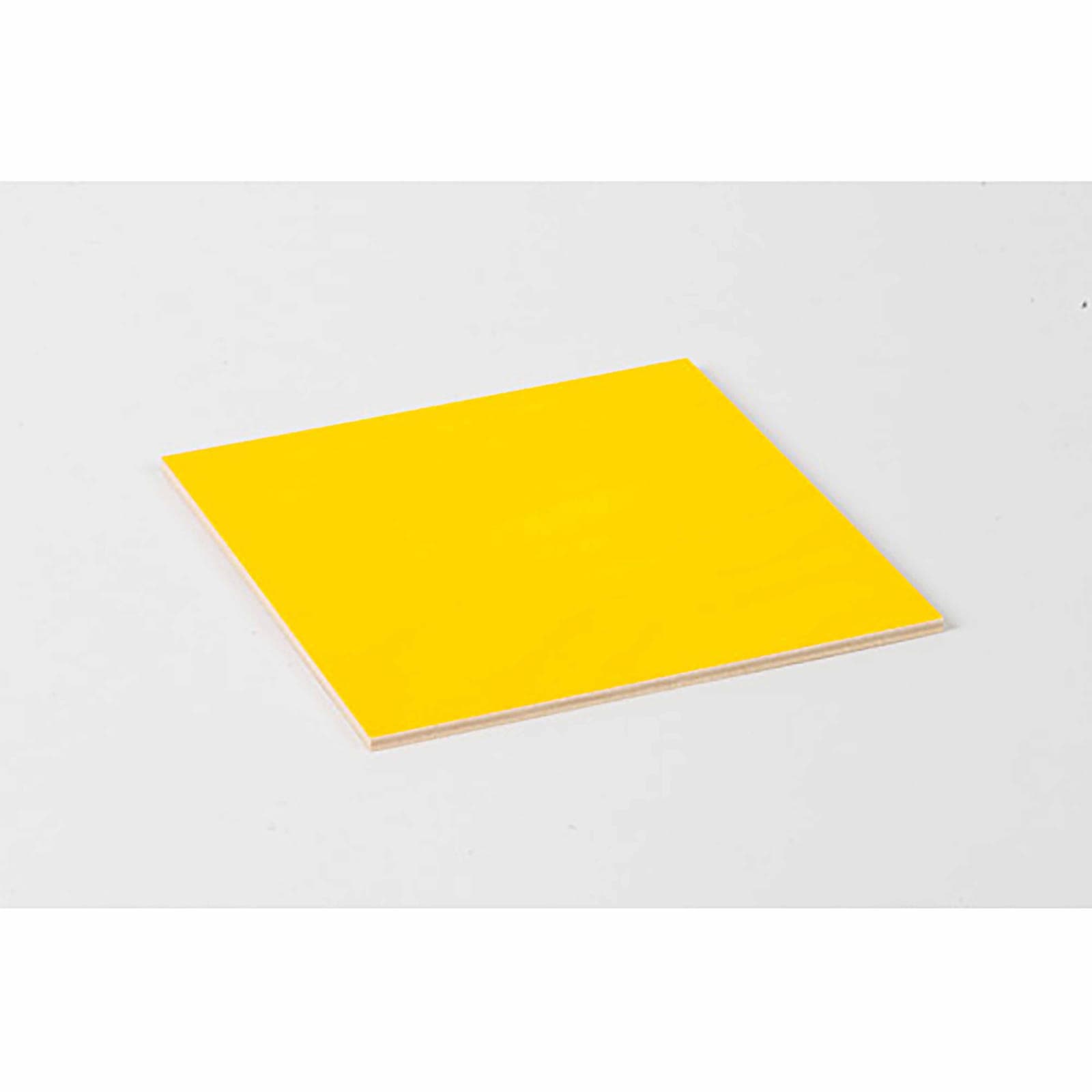 Geometric Cabinet Blank Inset — Yellow Tracing Surface Component — Montessori Material | Faborino