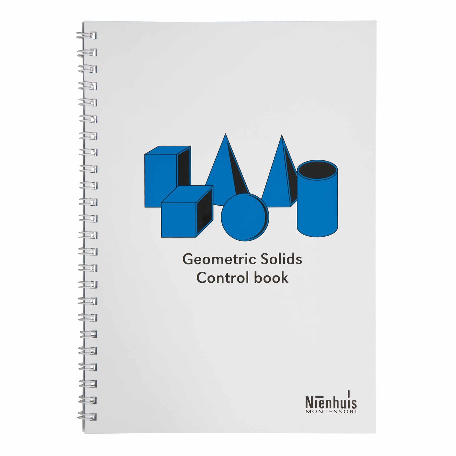 Geometric Solids Control Book — Spiral Reference Guide with Images — View 1