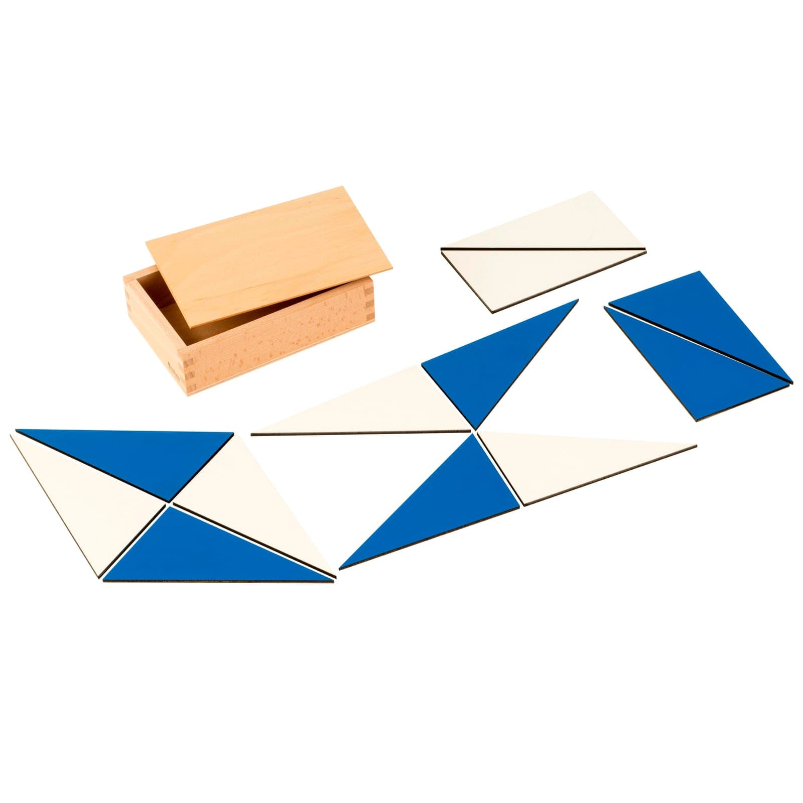 12 Identical Blue Triangles — View 1