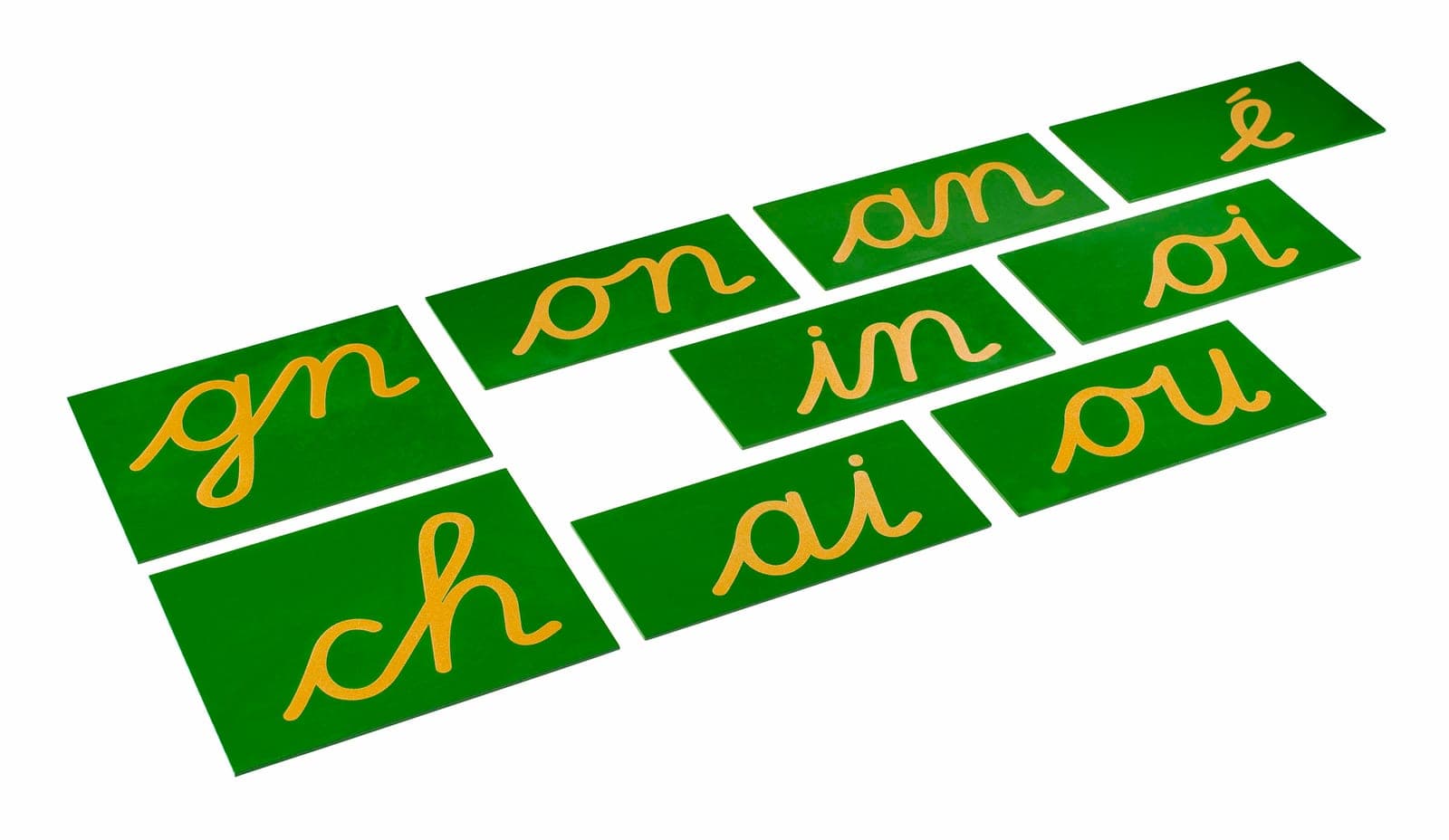 Double Sandpaper Letters: French Cursive — Montessori Material | Faborino