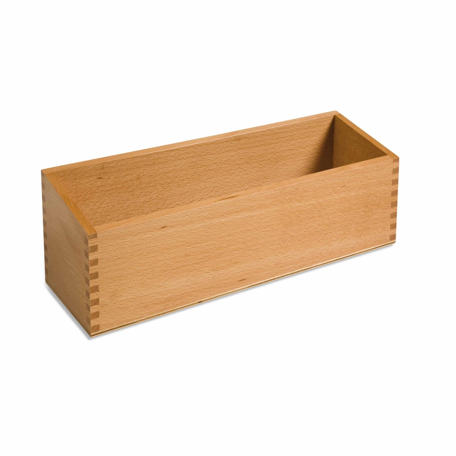 Double Sandpaper Letters Box — Wooden Storage with Dovetail Joints — Montessori Material | Faborino