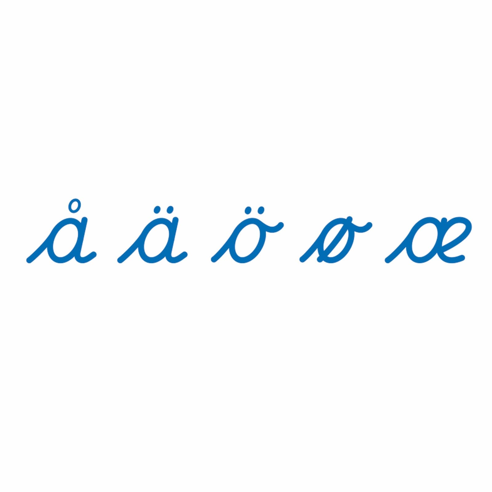 Large Movable Alphabet: Nordic Cursive - Supplement Set — Montessori Material | Faborino