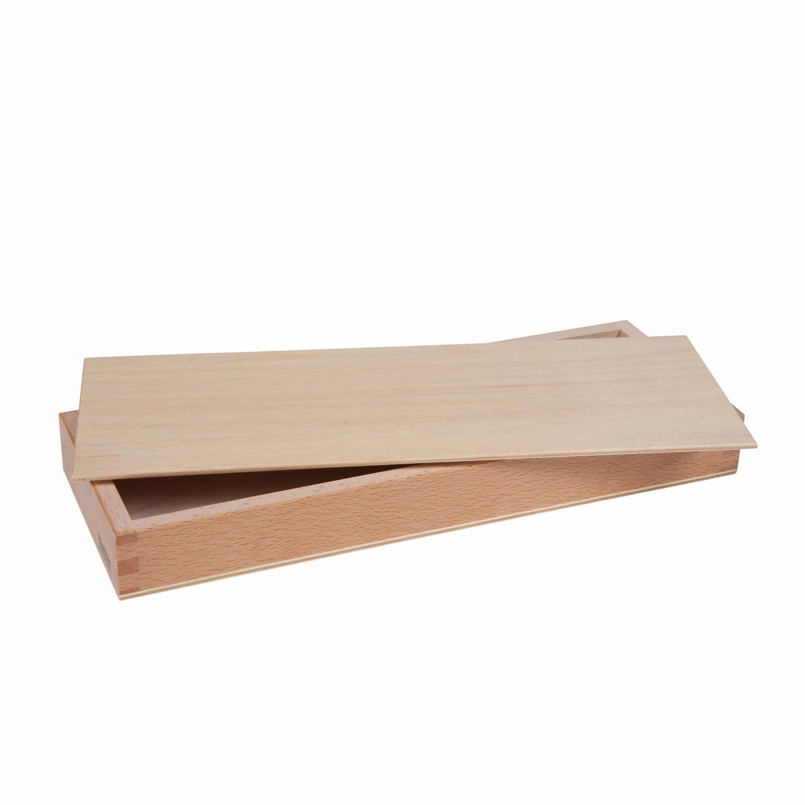 Large Number Cards Box — Handcrafted Wood Storage with Smooth Lid — View 1