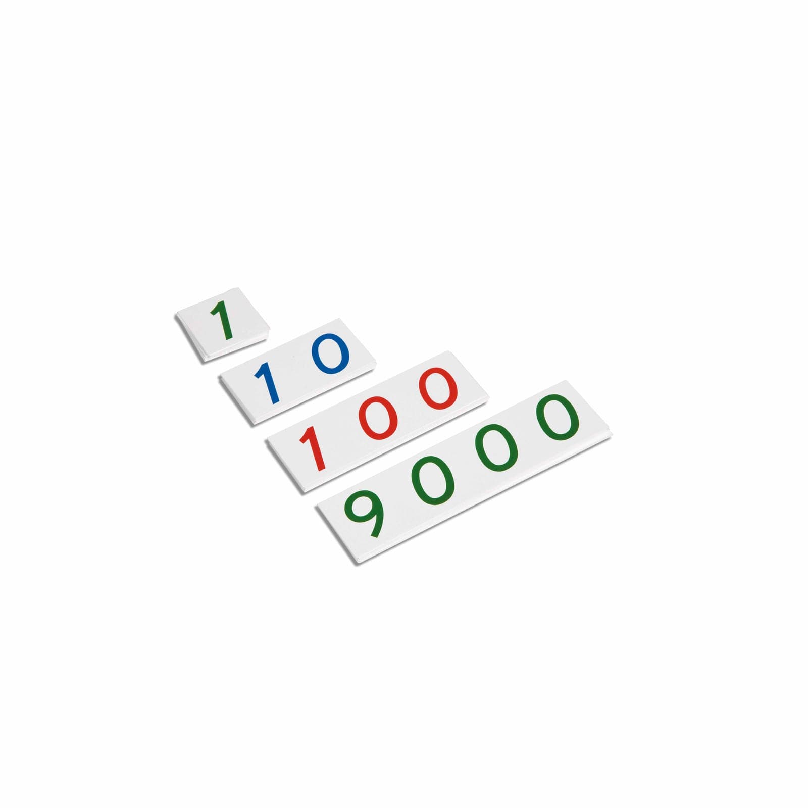 Malé číselné karty 1-9000: Plast — Náhľad 1