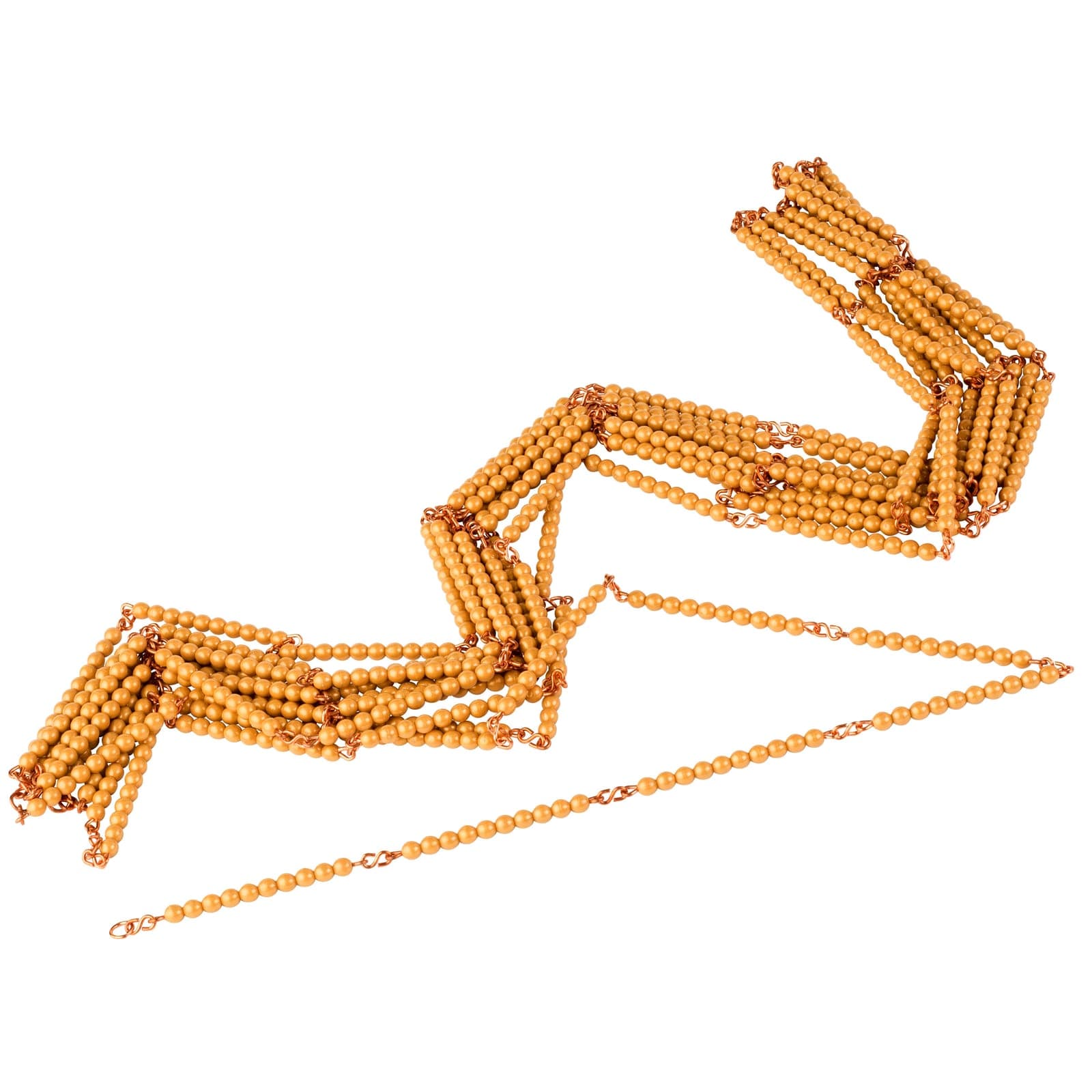 Golden Bead Chain Of 1000: Individual Beads Nylon — View 1