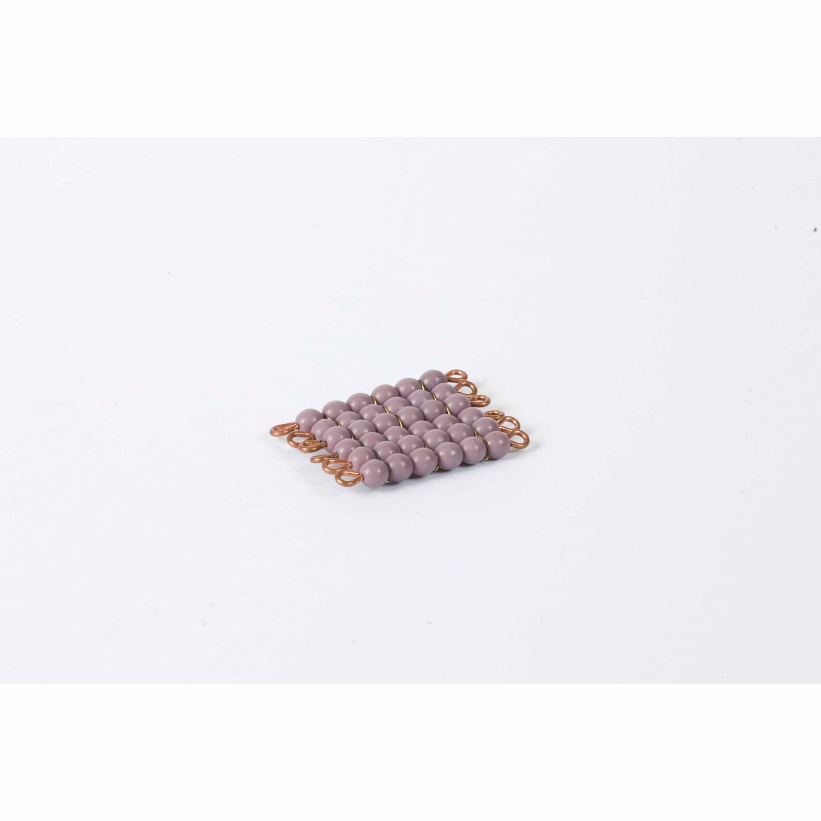 Individual Glass Bead Square Of 6: Purple — View 1