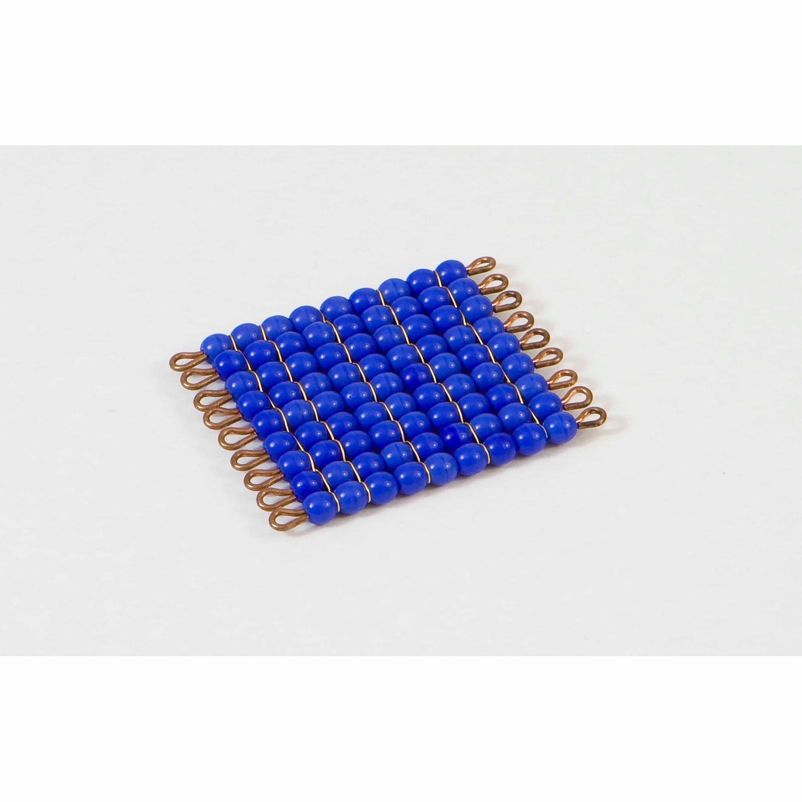 Individual Glass Bead Square Of 9: Dark Blue — Montessori Material | Faborino