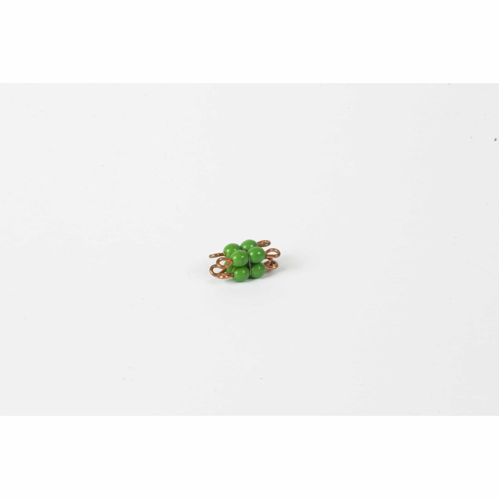 Individual Glass Bead Cube Of 2: Green — Montessori Material | Faborino