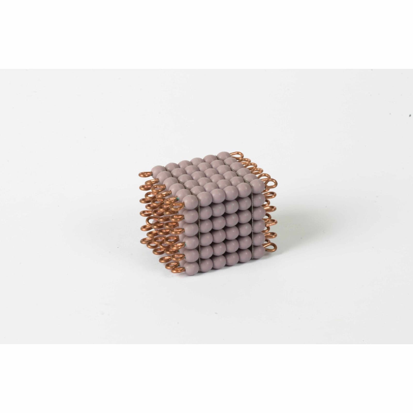 Glass Bead Cube of 6 — Purple Cube for Mathematical Visualisation — Montessori Material | Faborino