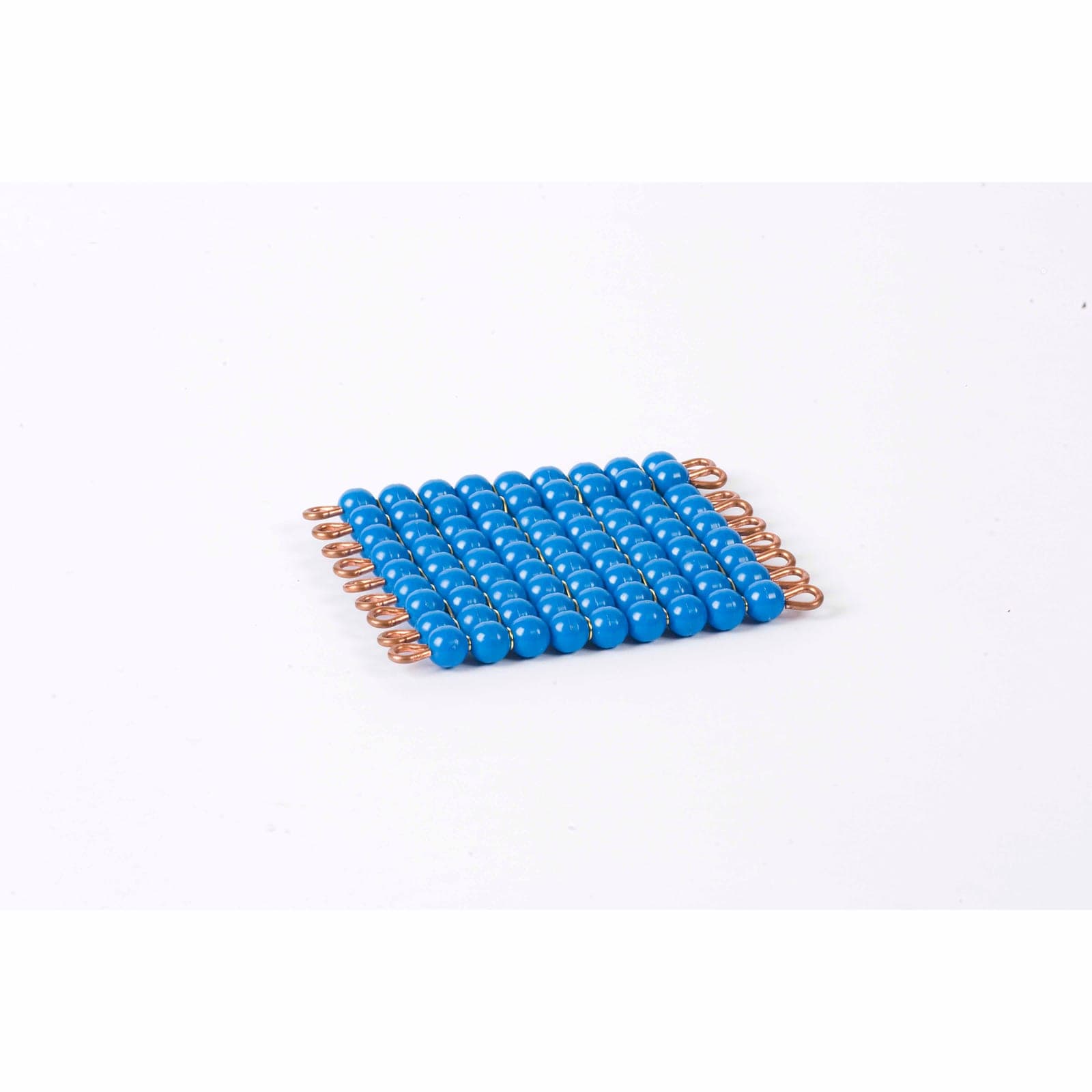 Individual Nylon Bead Square Of 9: Dark Blue — Montessori Material | Faborino