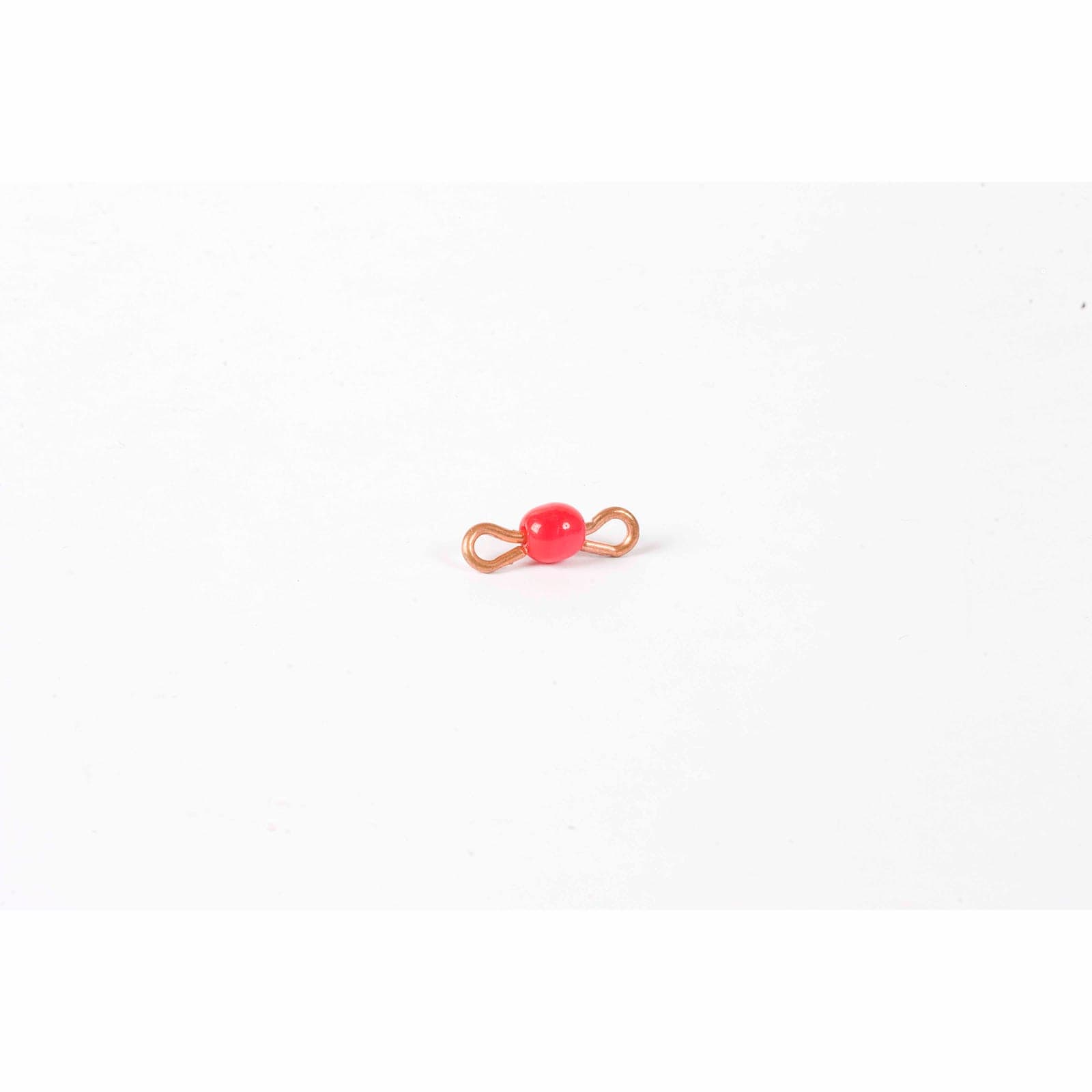 Individual Glass Bead Bar Of 1: Red — Montessori Material | Faborino