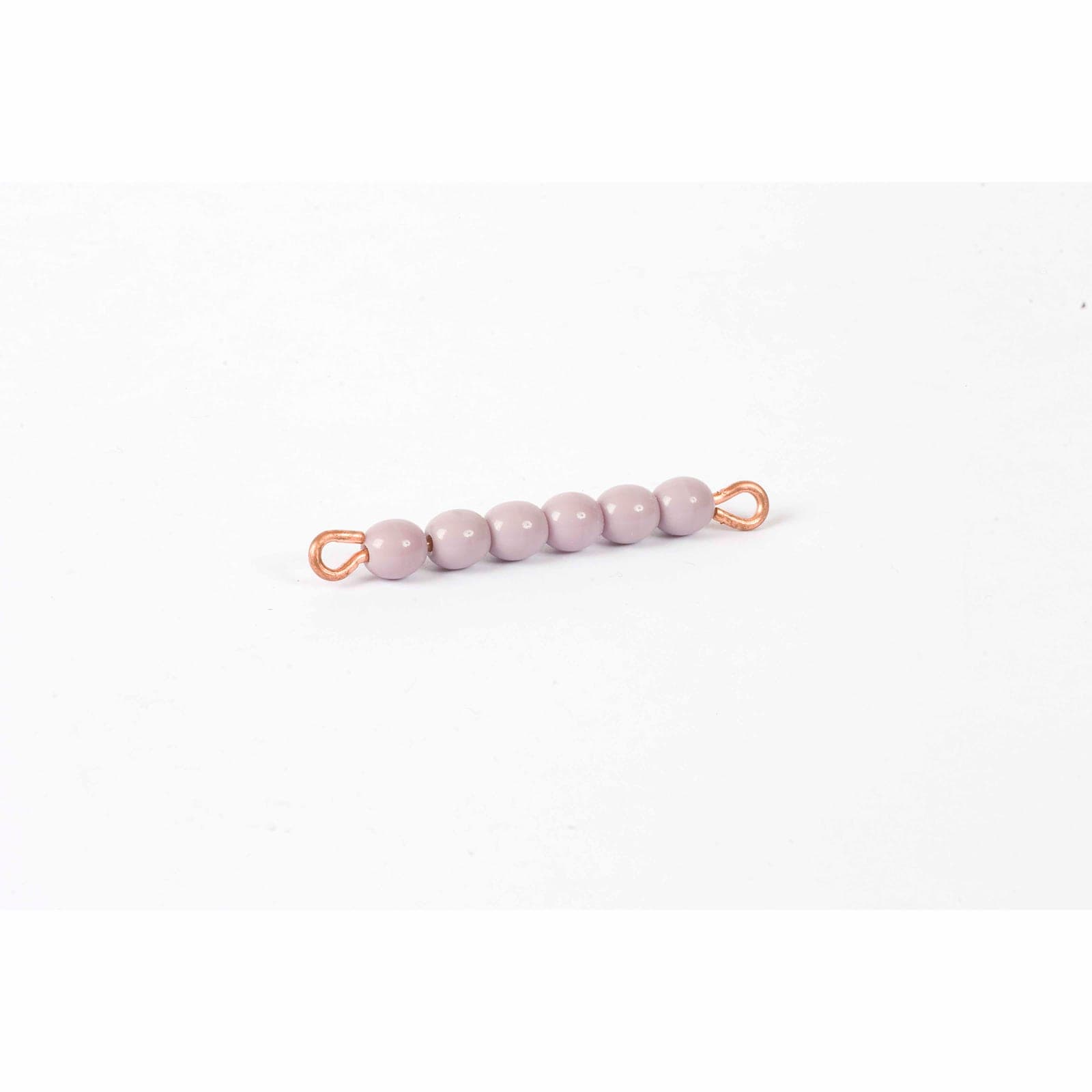 Individual Glass Bead Bar Of 6: Purple — Montessori Material | Faborino