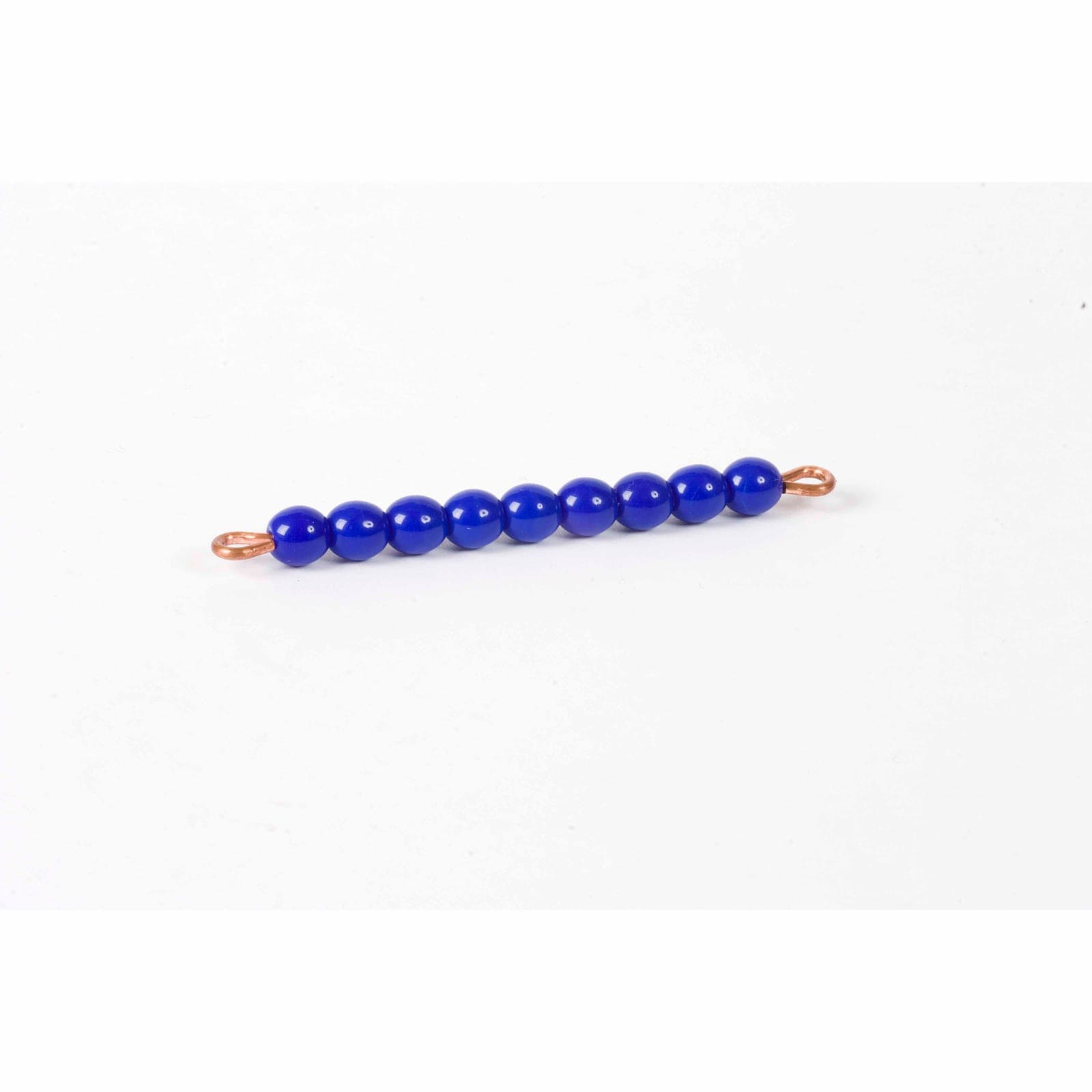 Individual Glass Bead Bar Of 9: Dark Blue — Montessori Material | Faborino