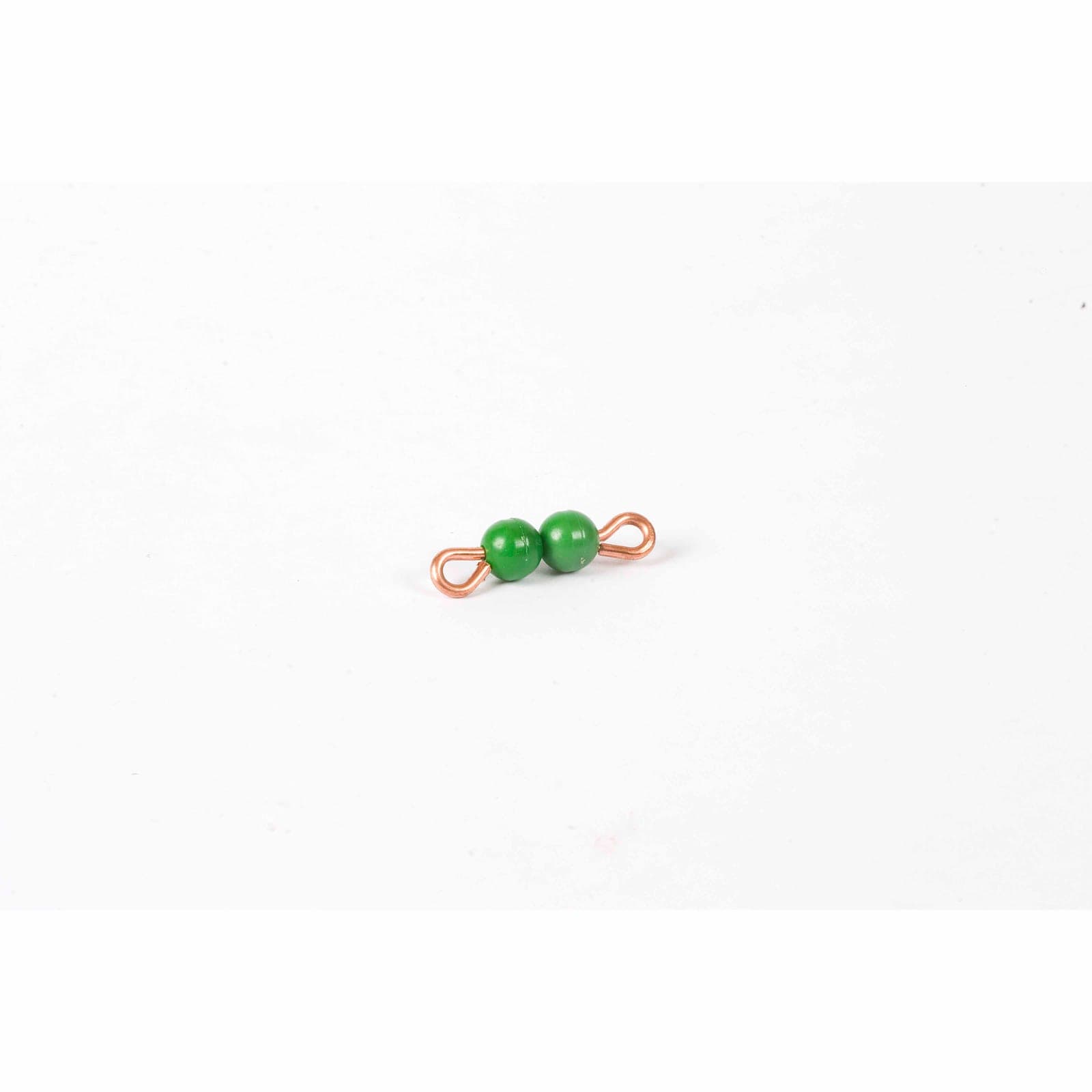 Individual Nylon Bead Bar Of 2: Green — Montessori Material | Faborino