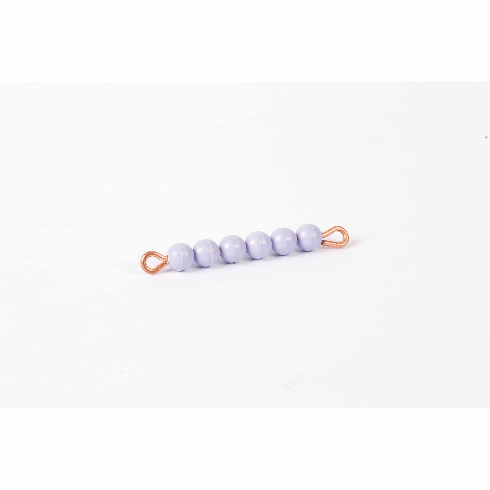 Individual Nylon Bead Bar Of 6: Purple — Montessori Material | Faborino