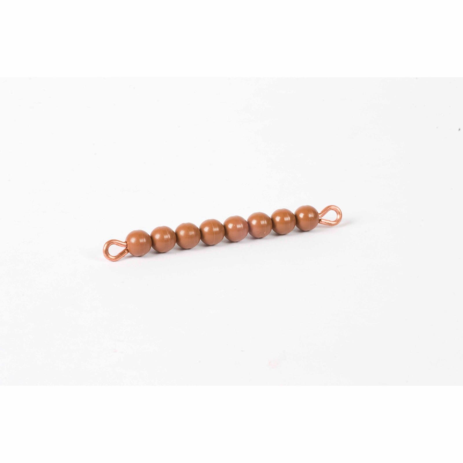 Individual Nylon Bead Bar Of 8: Brown — Montessori Material | Faborino