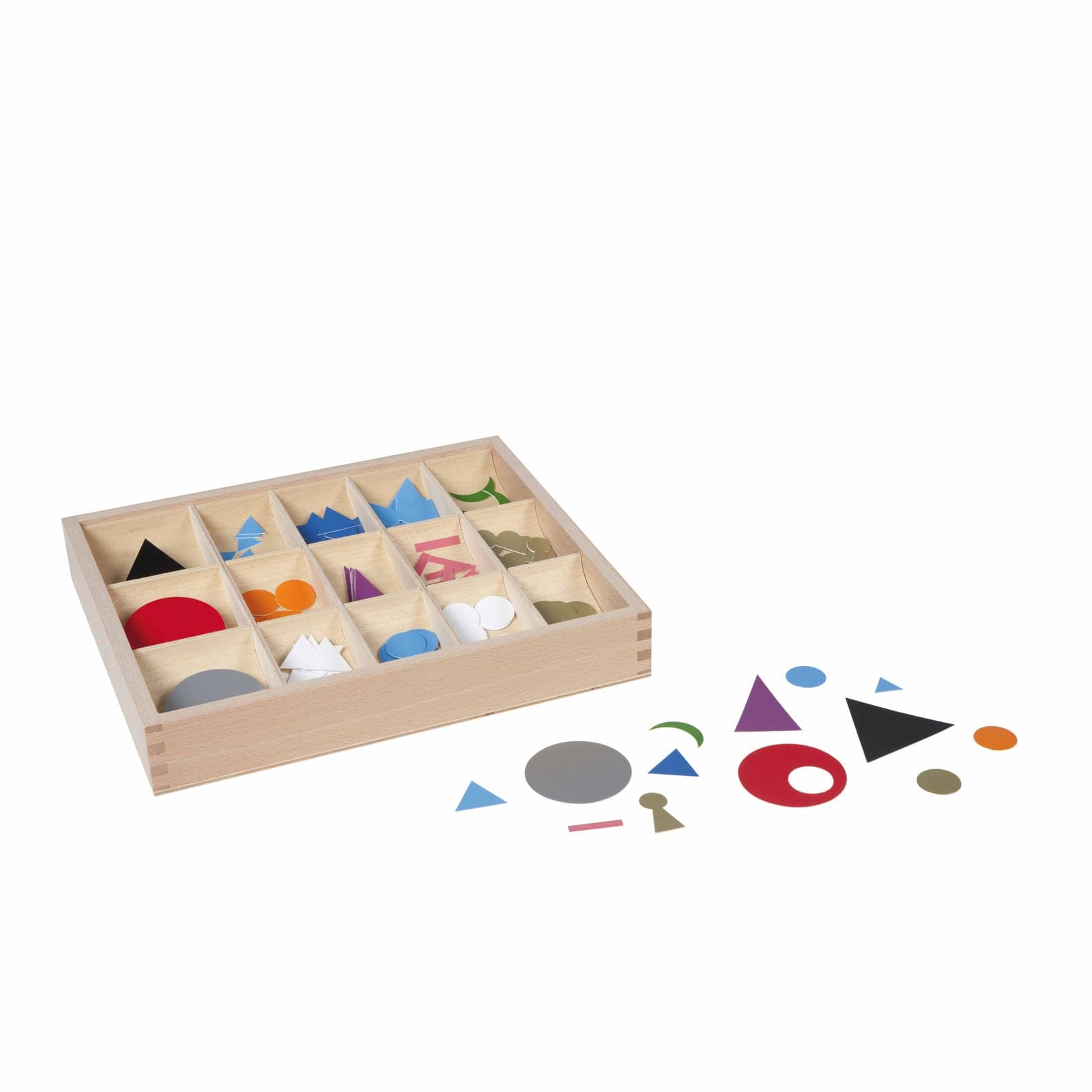 Grammar Symbols Set — Plastic Colour-Coded Parts of Speech — View 1