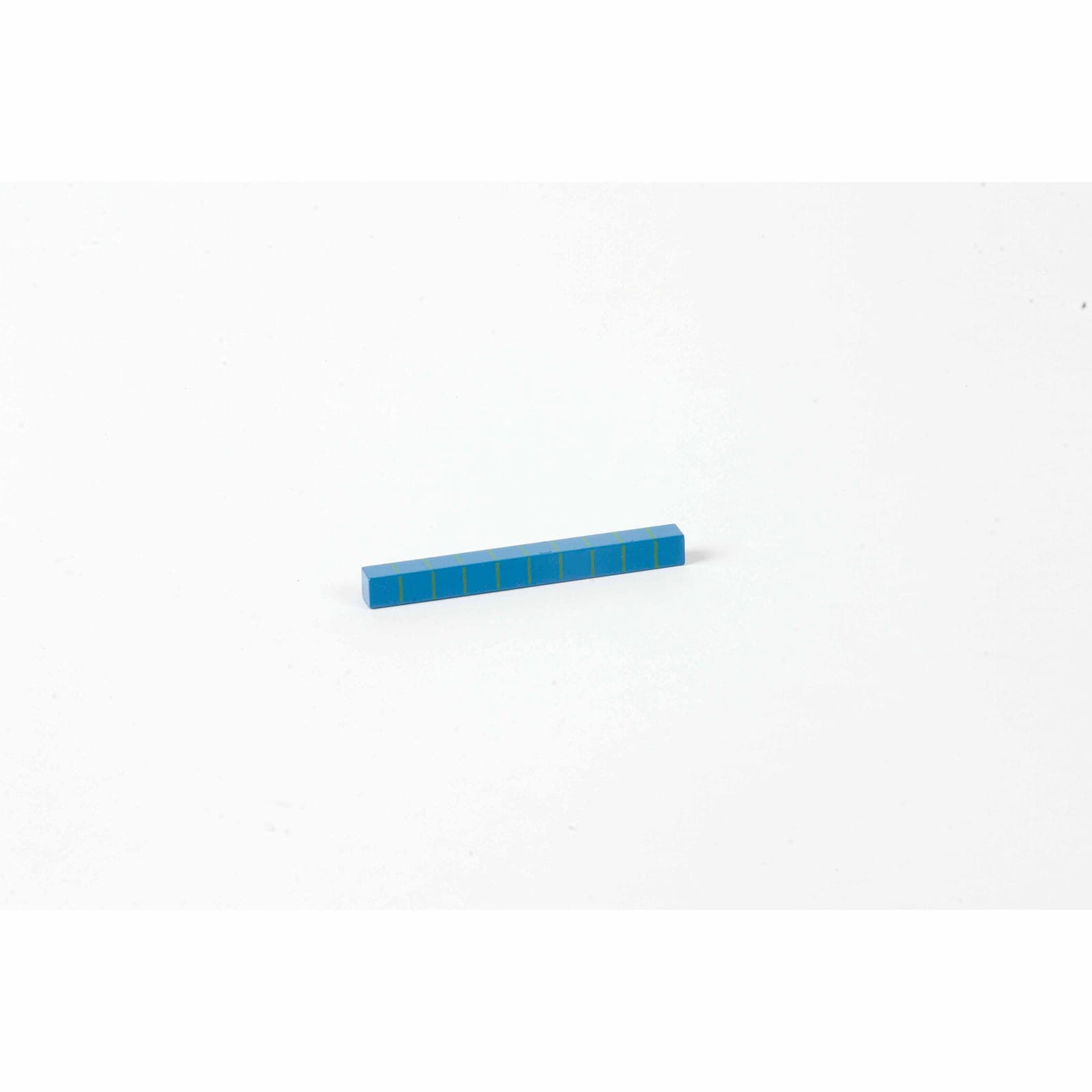 Blue Geometric Bar — 50mm Length & Quantity Concept Introduction — Montessori Material | Faborino