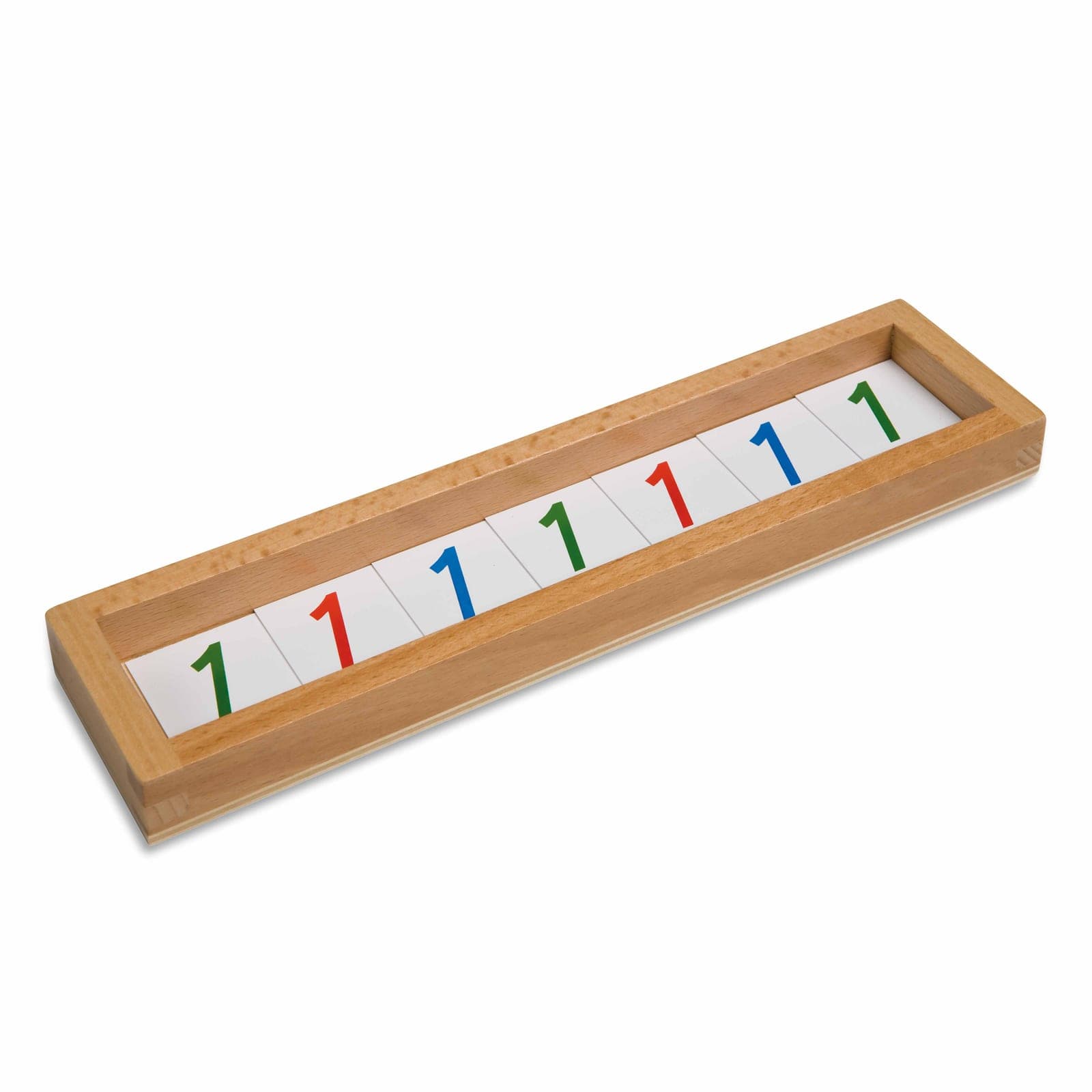 Geometric Hierarchy Number Cards — Sliding Tiles with Colour System — View 1