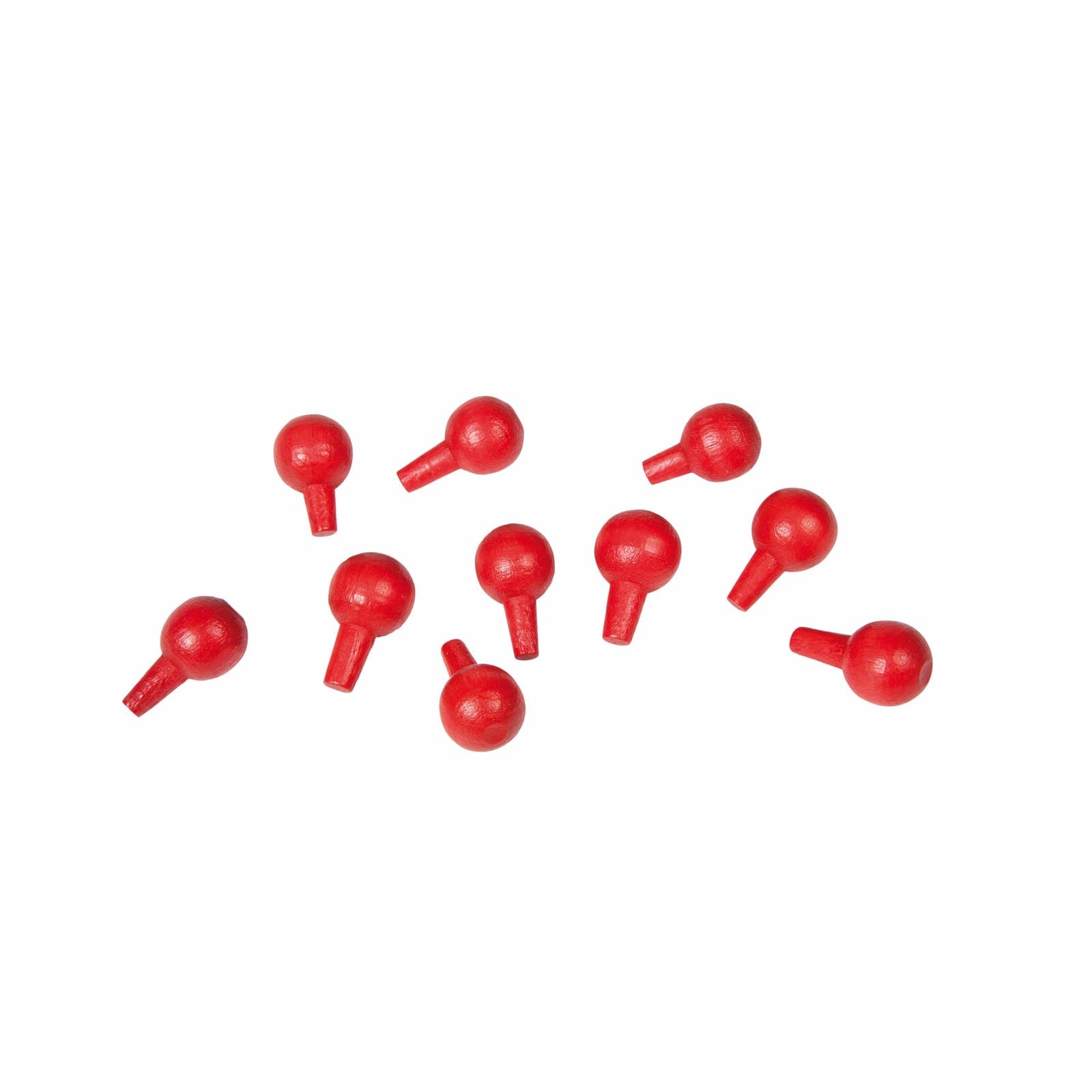 Pegs For The Algebraic Peg Board: Red (10) — Montessori Material | Faborino