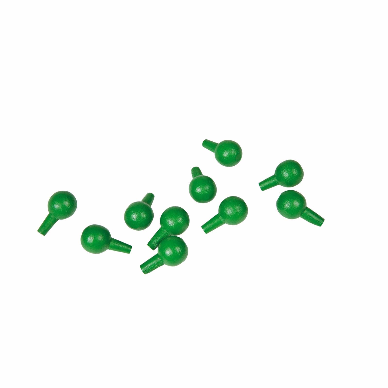 Pegs For The Algebraic Peg Board: Green (10) — Montessori Material | Faborino