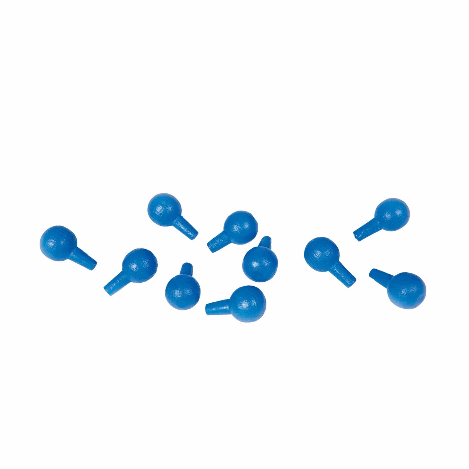 Pegs For The Algebraic Peg Board: Blue (10) — Montessori Material | Faborino