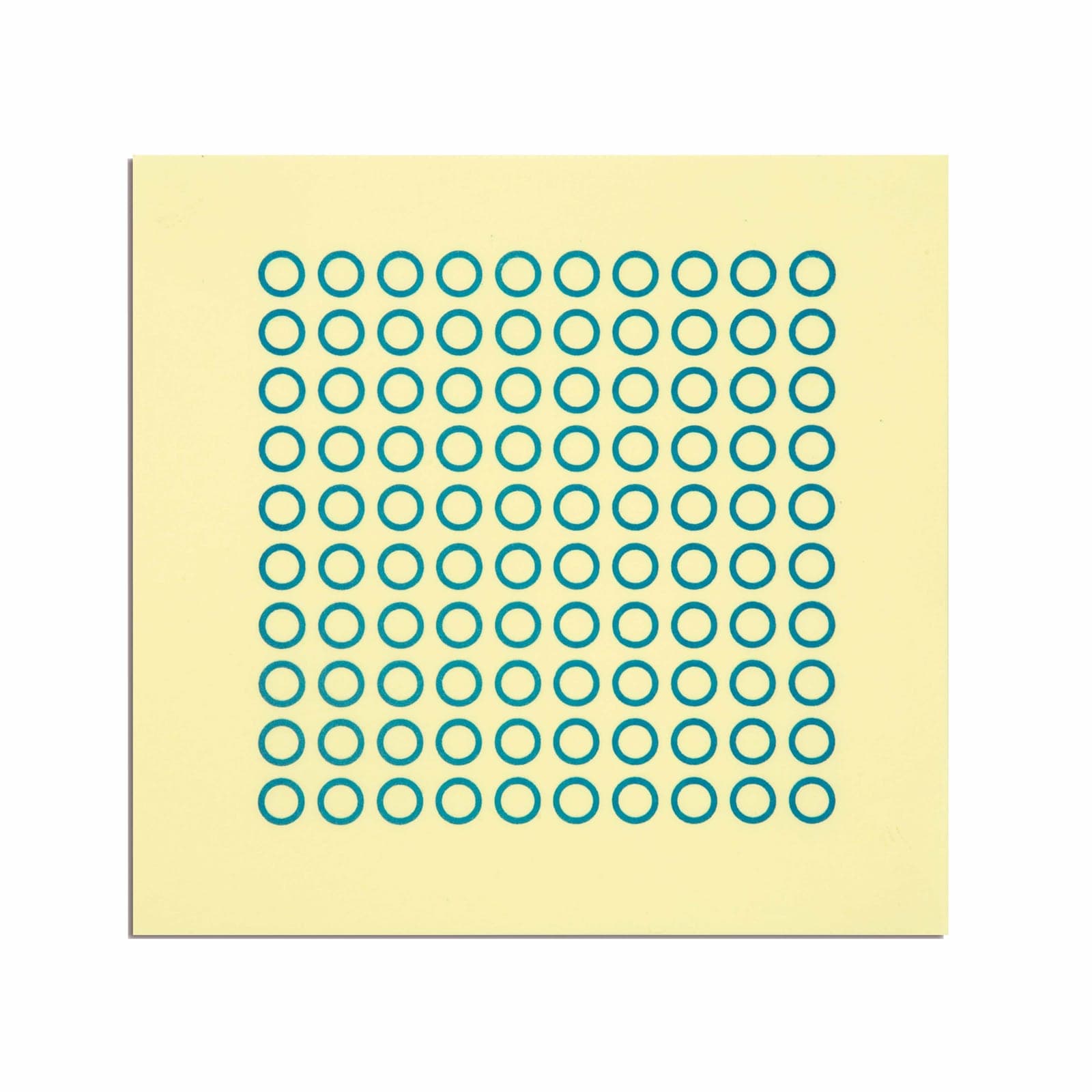 Sheet With 100 Circles — View 1