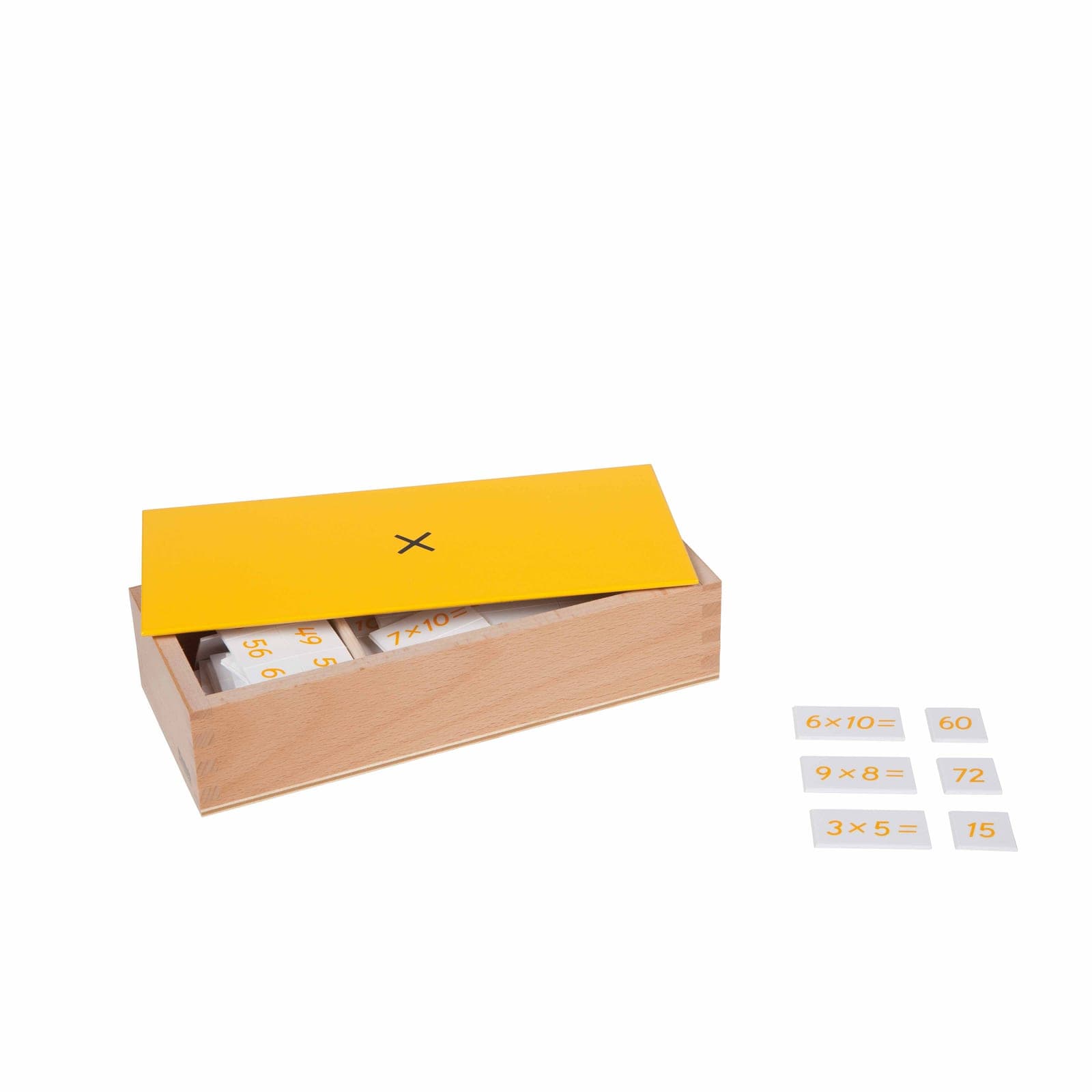 Multiplication Equations Box — Self-Correcting Facts Practice — View 1