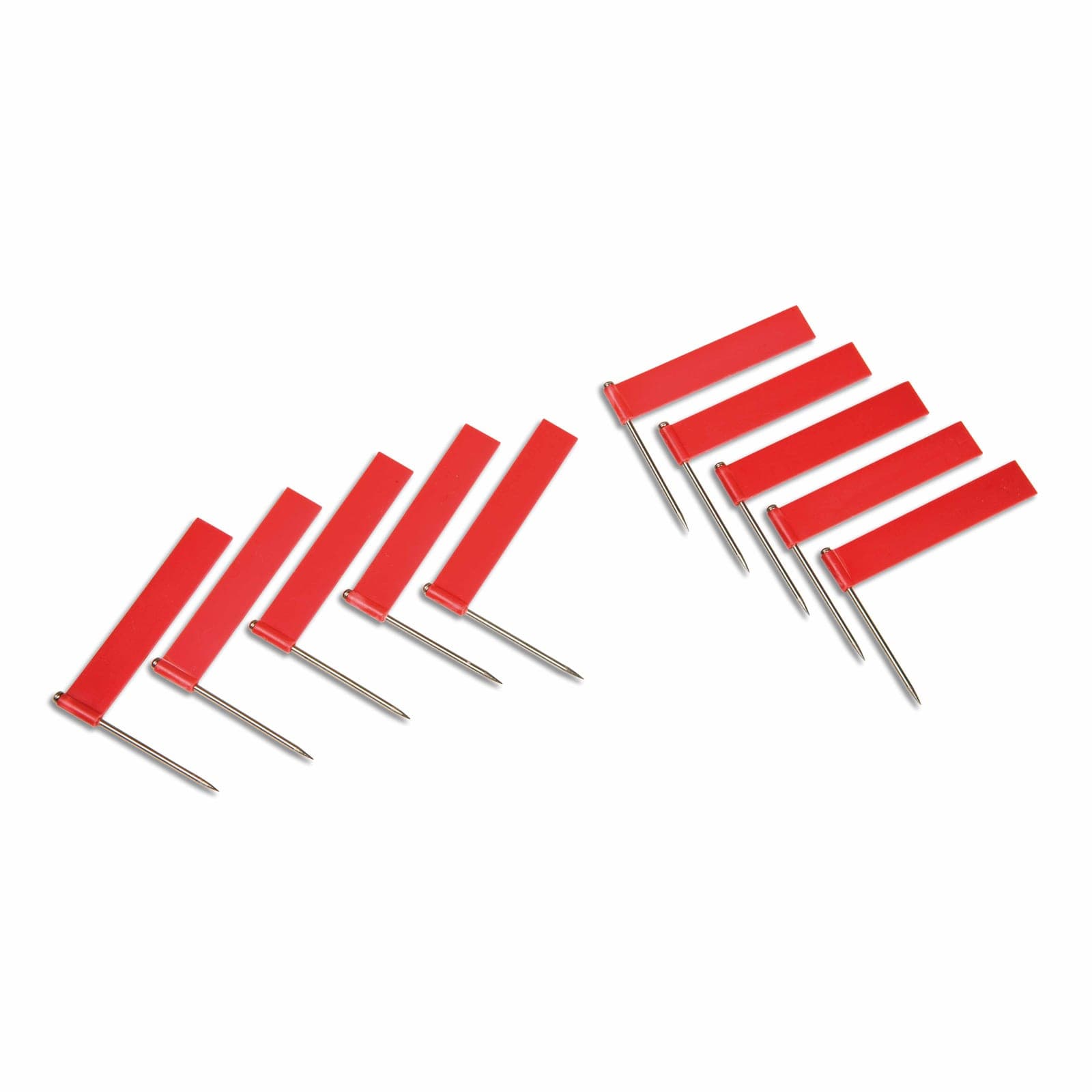 Extra Flags: Red (10) — Montessori Material | Faborino